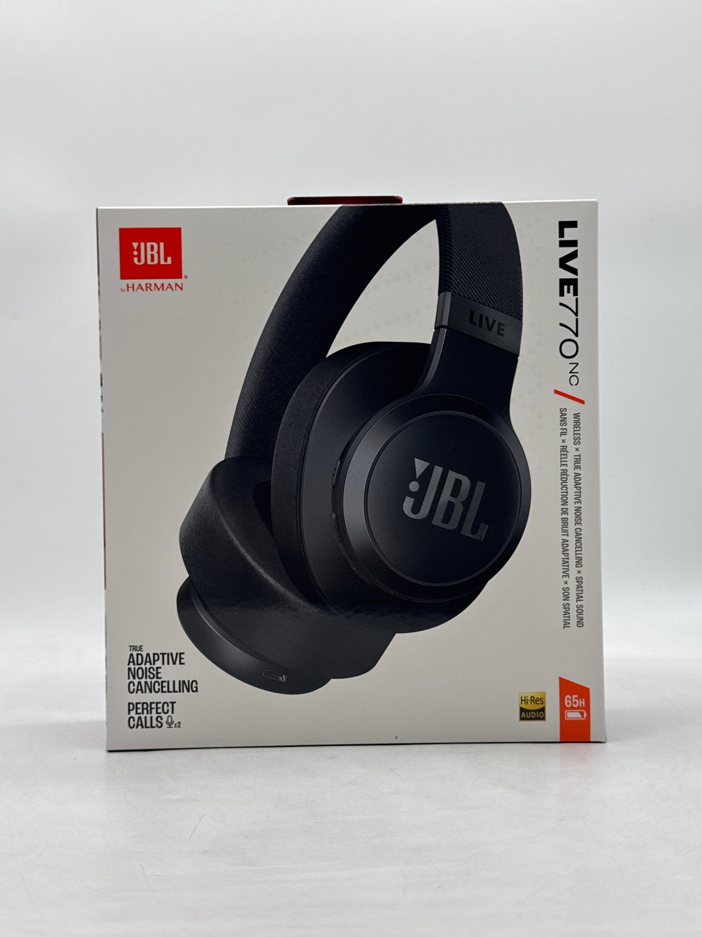 New JBL by Harman Live 770NC Wireless Over-Ear Headphones Noise Cancelling Black