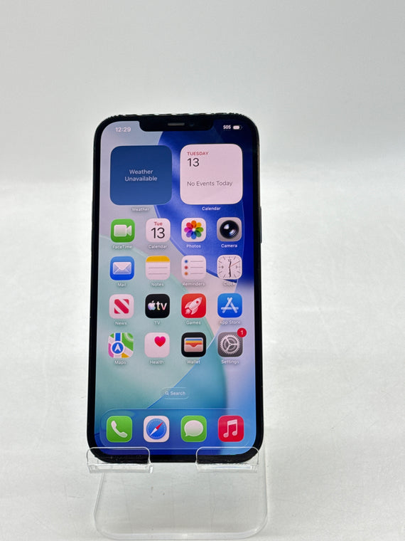 Unlocked Apple iPhone 12 Pro Max A2342 512GB Pacific Blue - Service Battery 72%