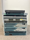 Lot of 8 Cisco Catalyst Switches Routers 2900 3800 1900 4300 + Polycom QDX For Parts image 1