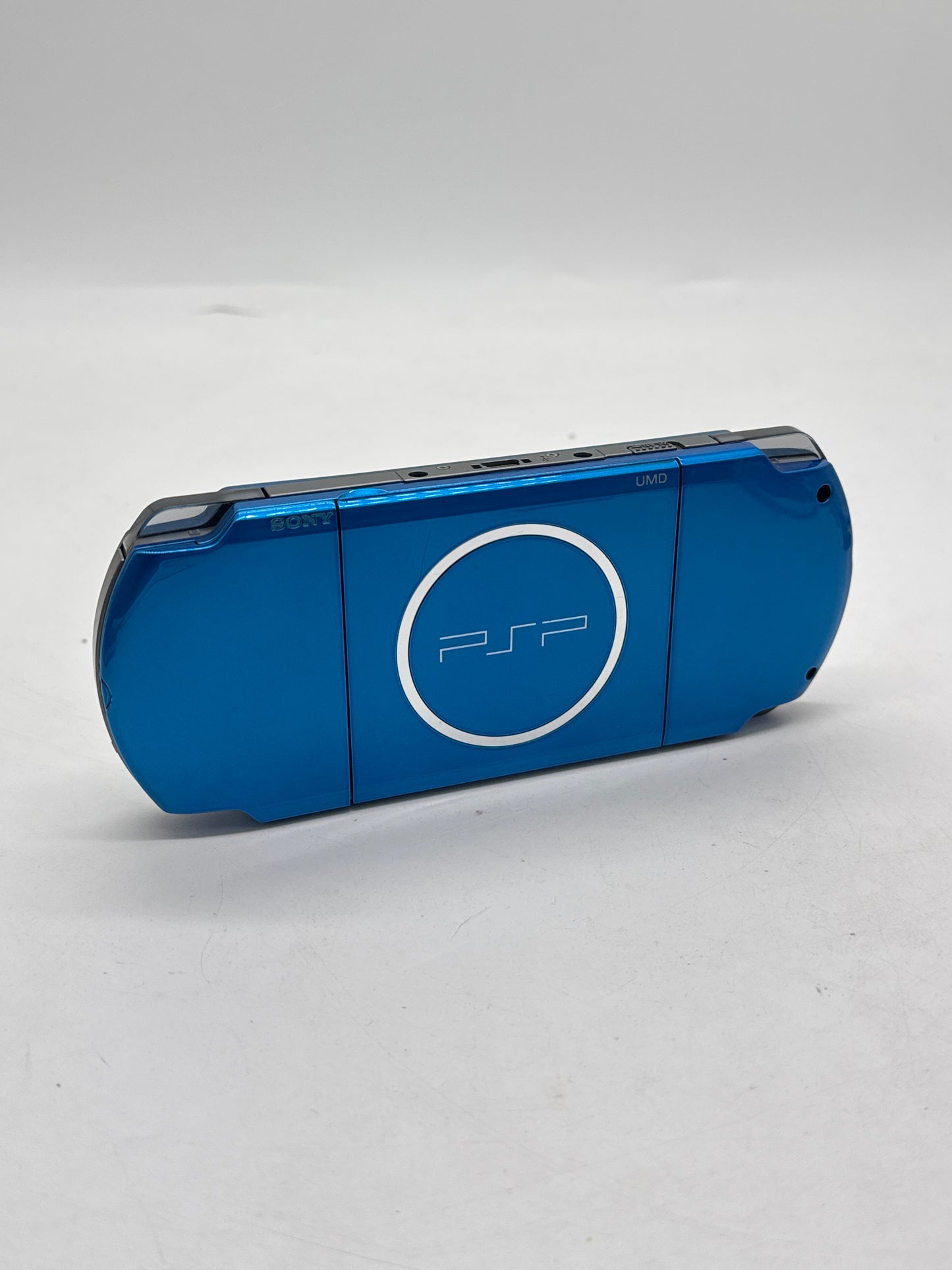 Sony PlayStation Portable PSP-3000 Blue Console #377 - Yellowed Display AS IS