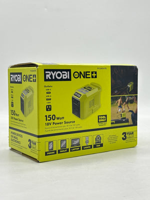 New Ryobi ONE Plus PCLBG07B 18V 150-Watt Portable Battery Inverter Power Source