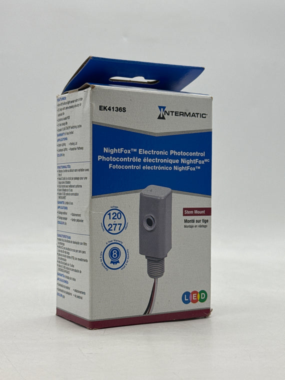 Intermatic EK4136S Stem Mount Electronic Photocontrol - New
