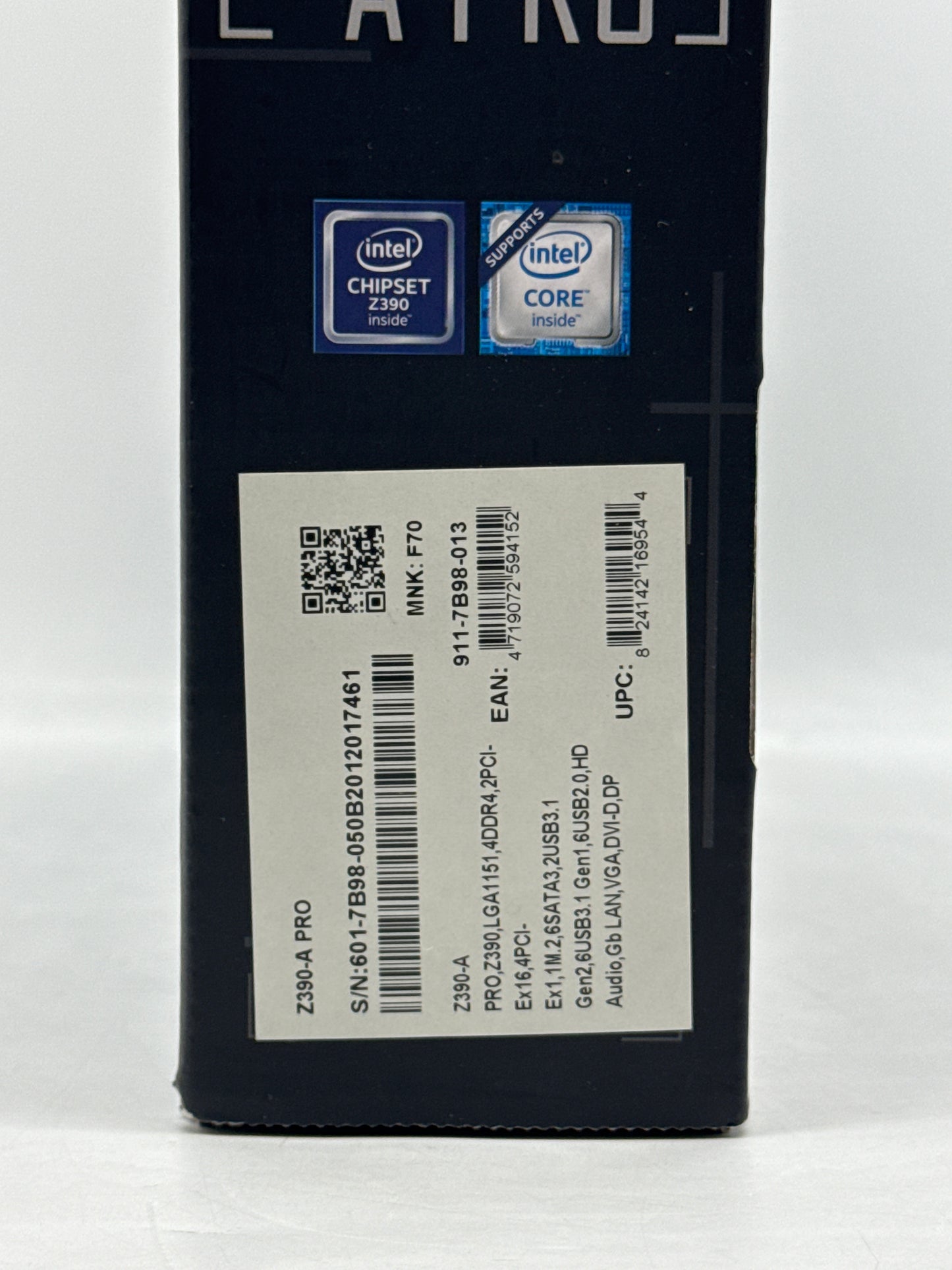 MSI Z390-A PRO LGA1151 ATX Intel Motherboard - New Open Box