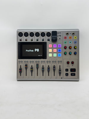 Zoom PodTrak P8 Podcast Recorder 6 Mic USB-C XLR w/ SD Card & BTA-2 Bluetooth Adapter