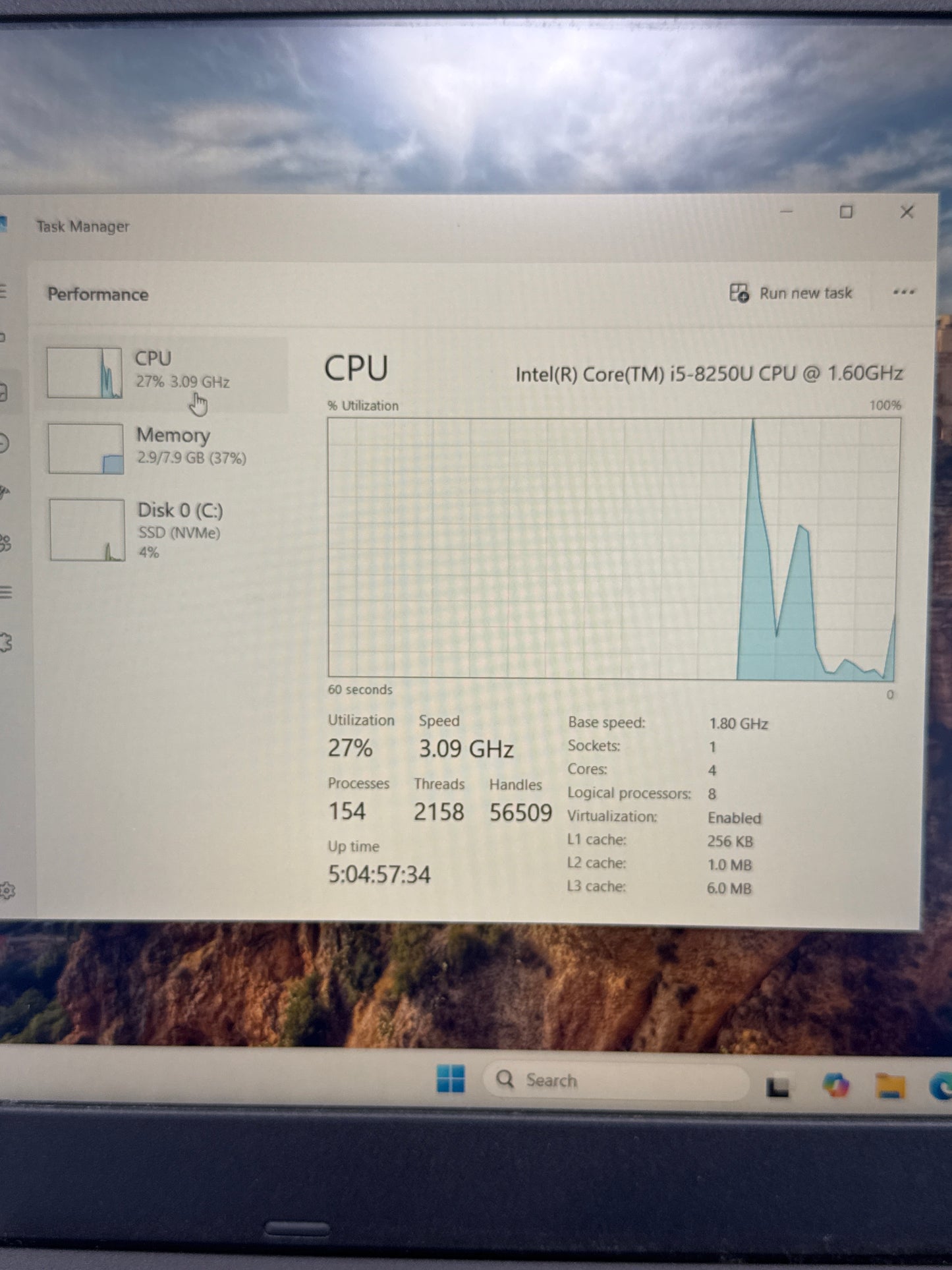 Lenovo ThinkPad L580 Intel i5-8250U 8GB RAM 1TB SSD Laptop #10 READ
