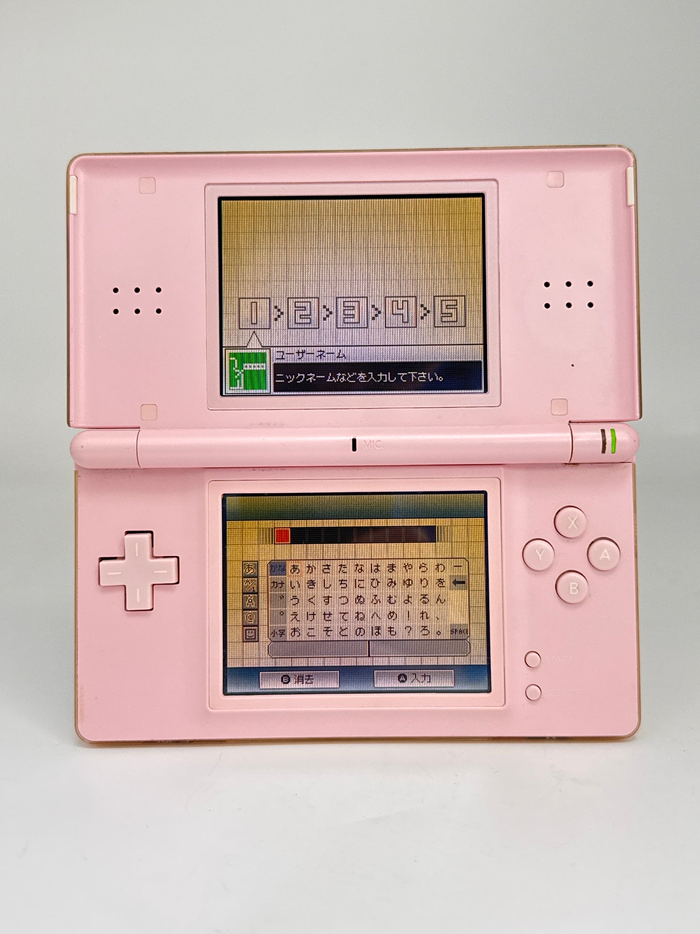 Nintendo DS Lite USG-001 Coral Pink Console w/ Stylus #52 Exterior Stickers