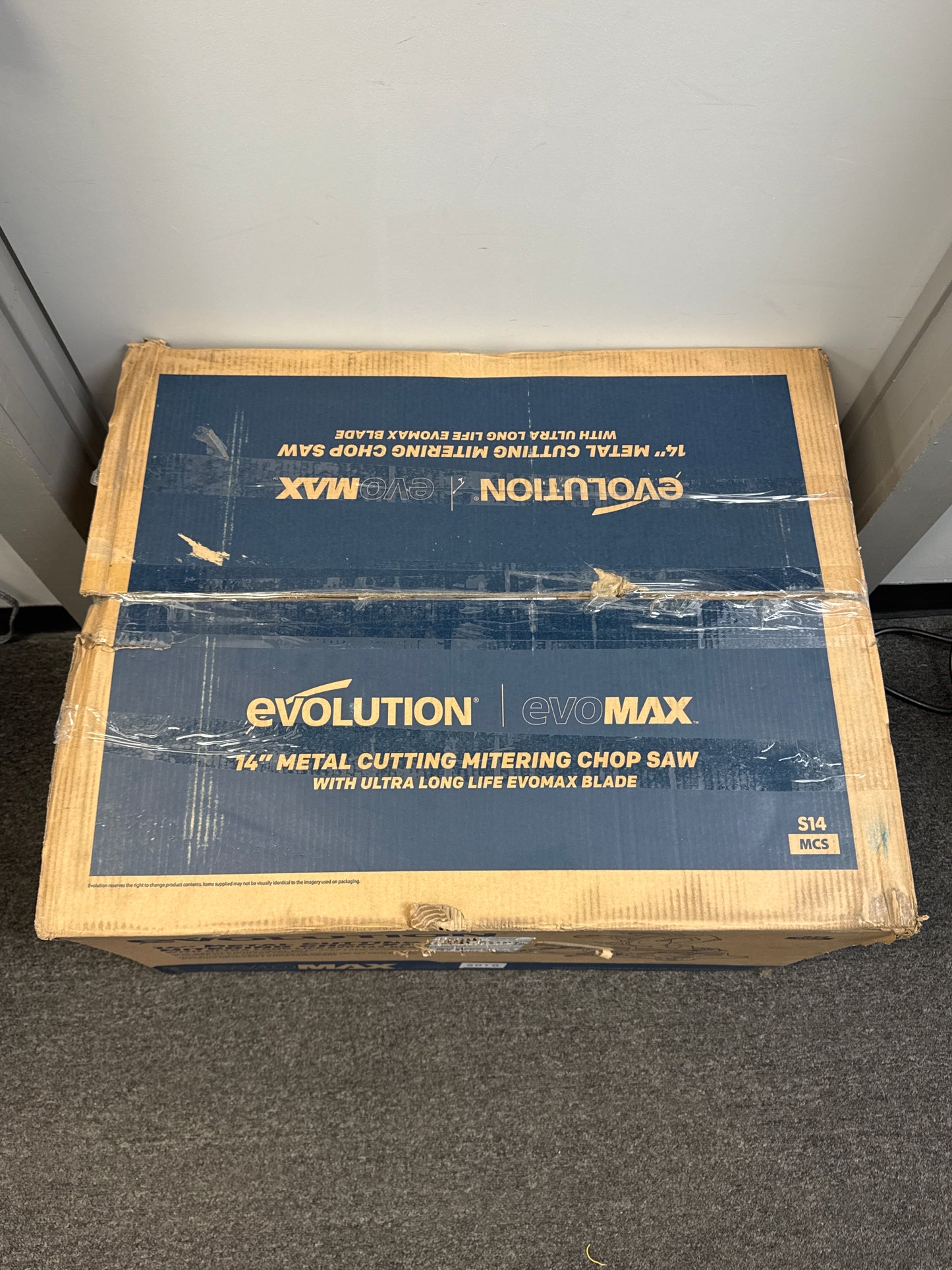 Evolution S14MCS: Metal Cutting Mitering Chop Saw With 14 in. EVOMAX14ST Blade