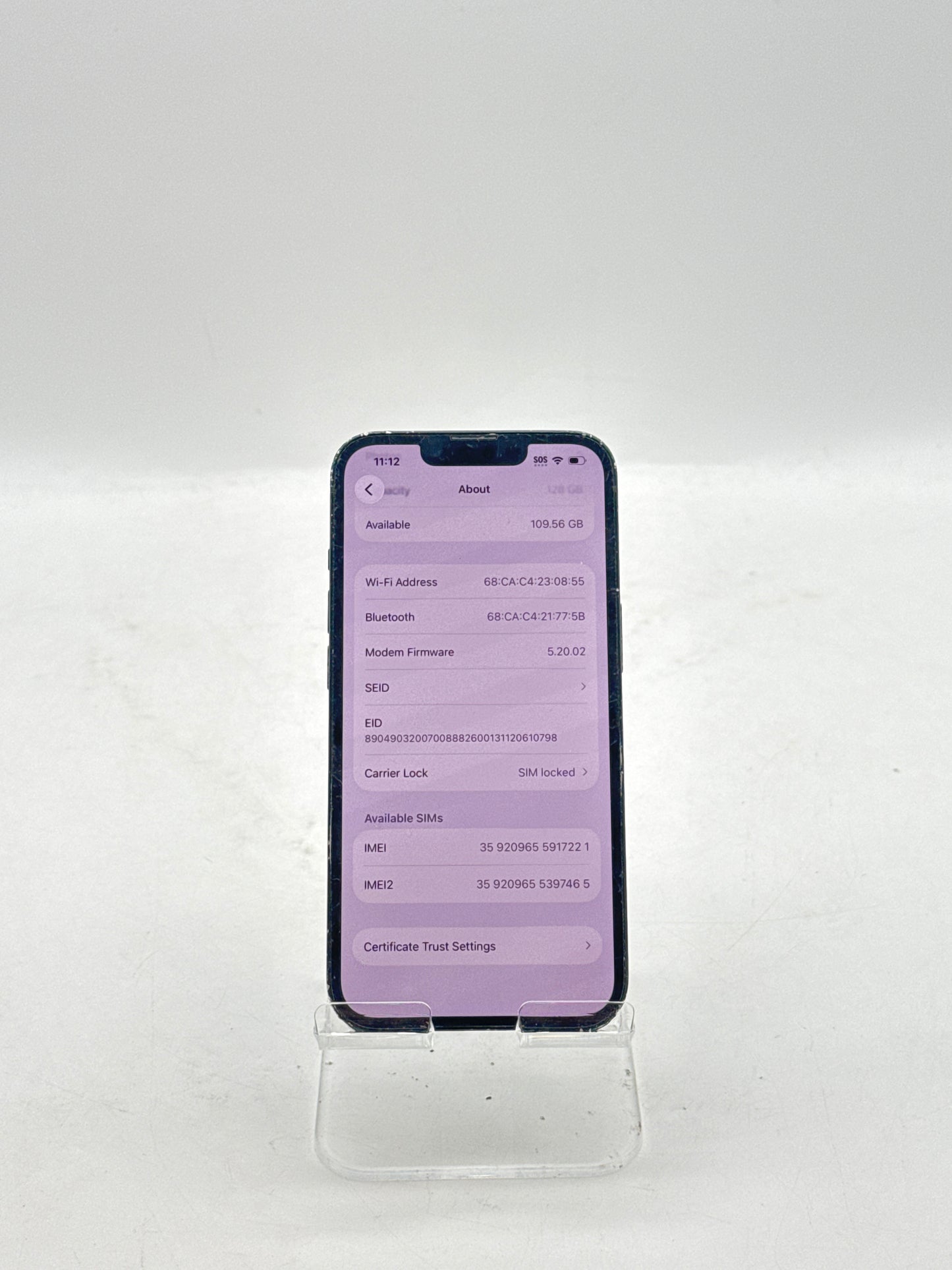 T-Mobile Apple iPhone 13 A2482 128GB - Back Cracked