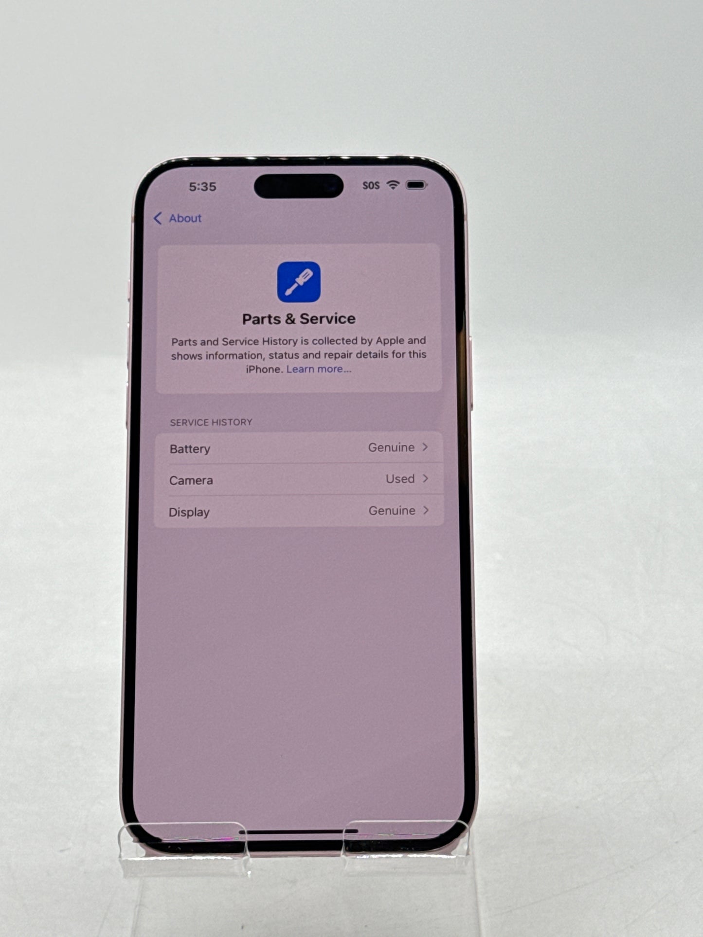 Unlocked Apple iPhone 15 Plus A2847 128GB Pink 96% Battery Health