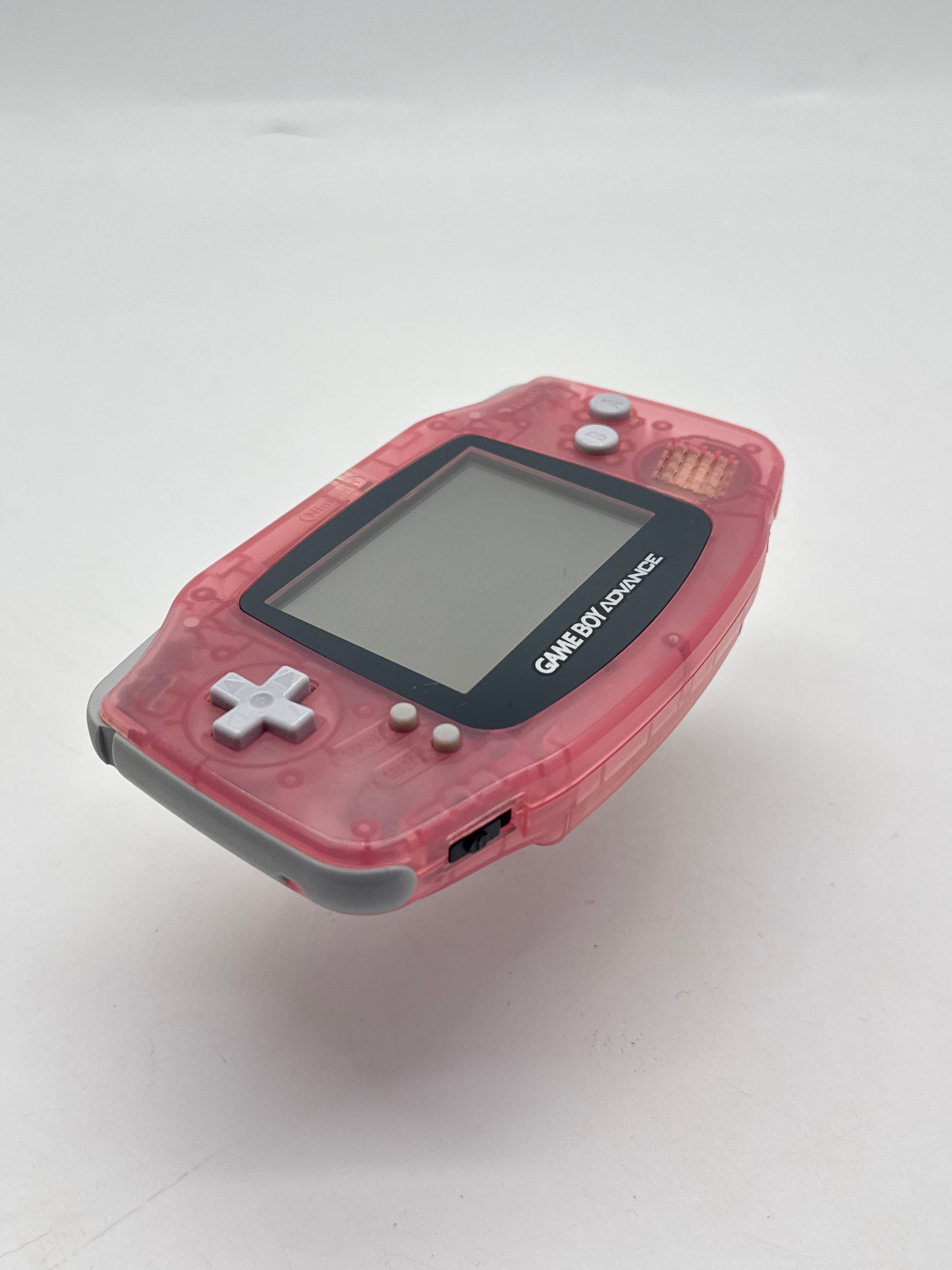Nintendo Game Boy Advance AGB-001 Milky Pink Console #3 Missing Side Piece
