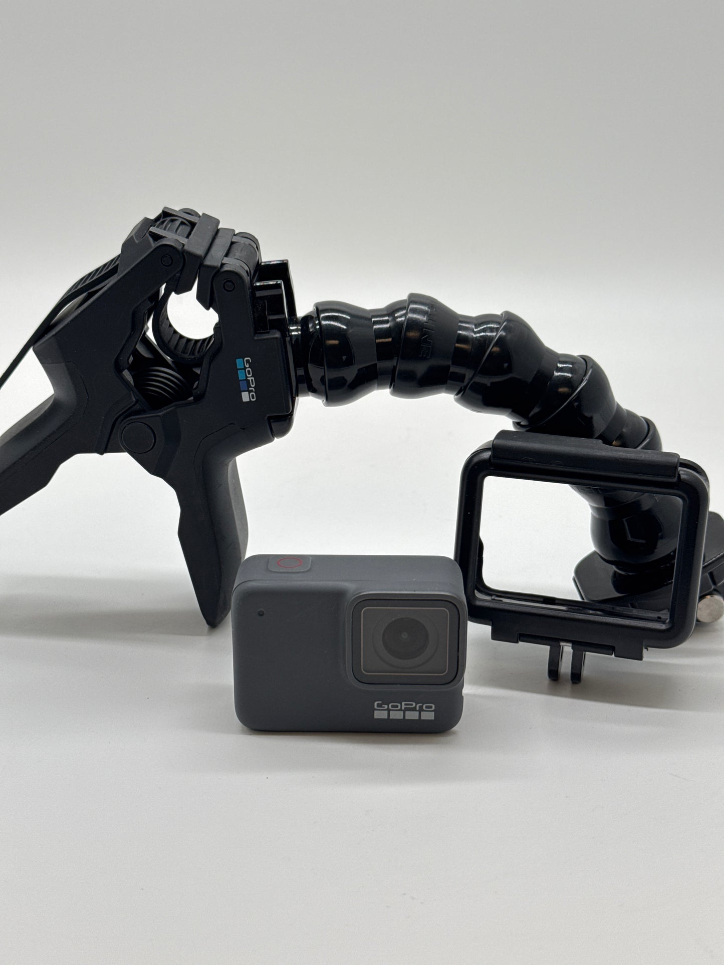 GoPro HERO7 Silver Action Camera w/ Handheld Mount and Memory Card - Used