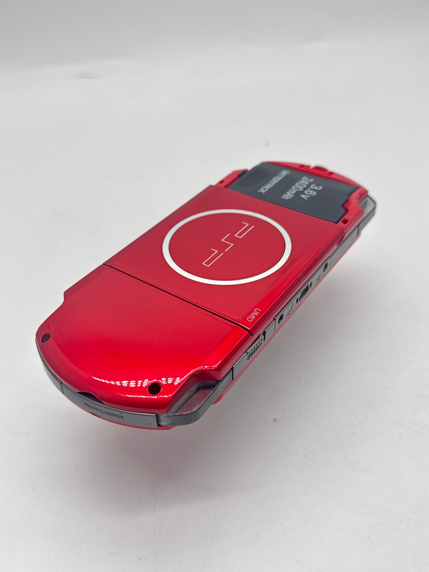 Sony PlayStation Portable PSP-3000 Red Console #370 No Back Lid AS IS