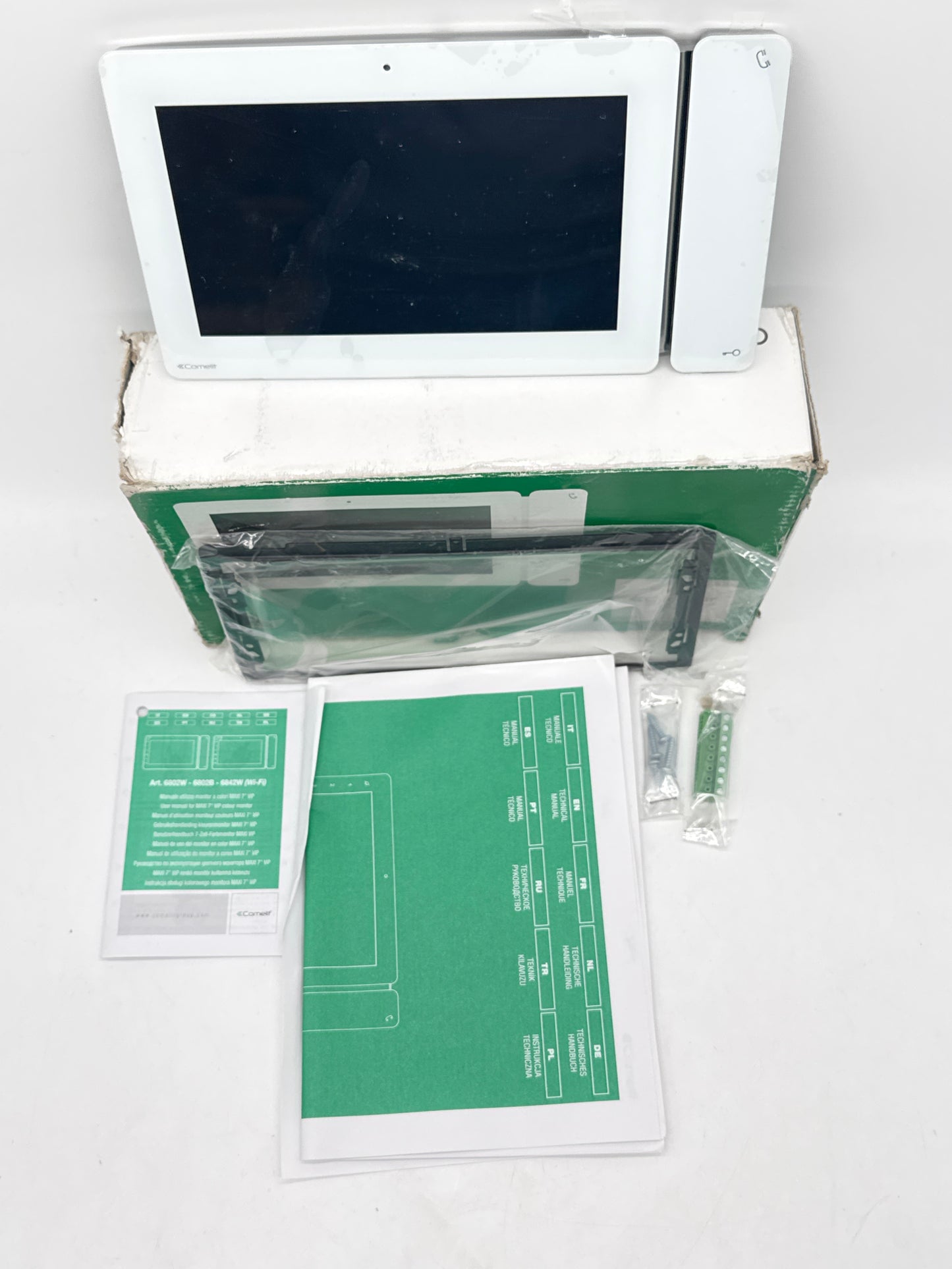 Comelit 6802W Maxi Series 7" Touch Monitor Video Master Station - New Open Box