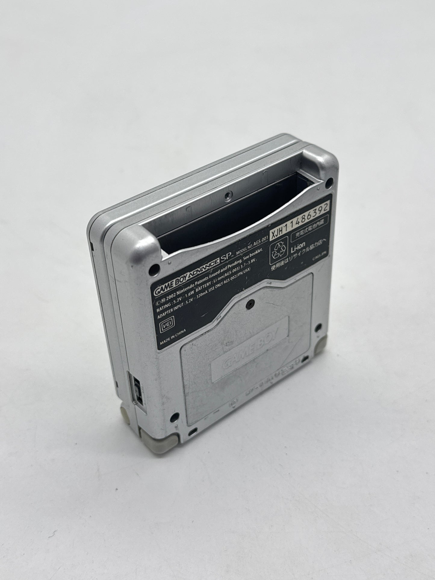 Nintendo Game Boy Advance SP AGS-001 Silver Console Only #403 BAD READ AS IS