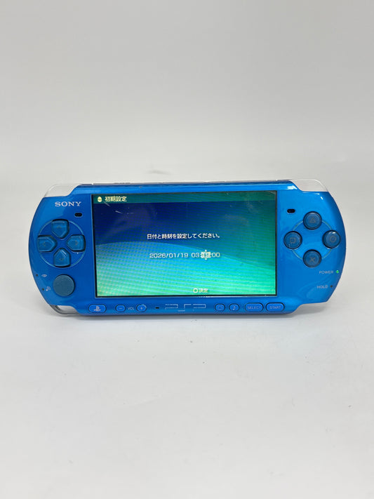 Sony PSP-3000 Blue Console #236 No Battery or Lid No Charger Broken Right Buttons AS IS