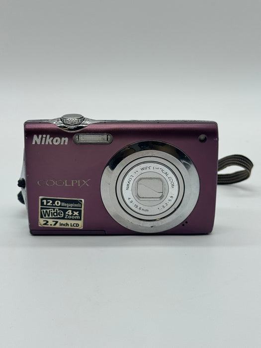 Nikon Coolpix S3000 Digital Camera Purple - Lens error For Parts