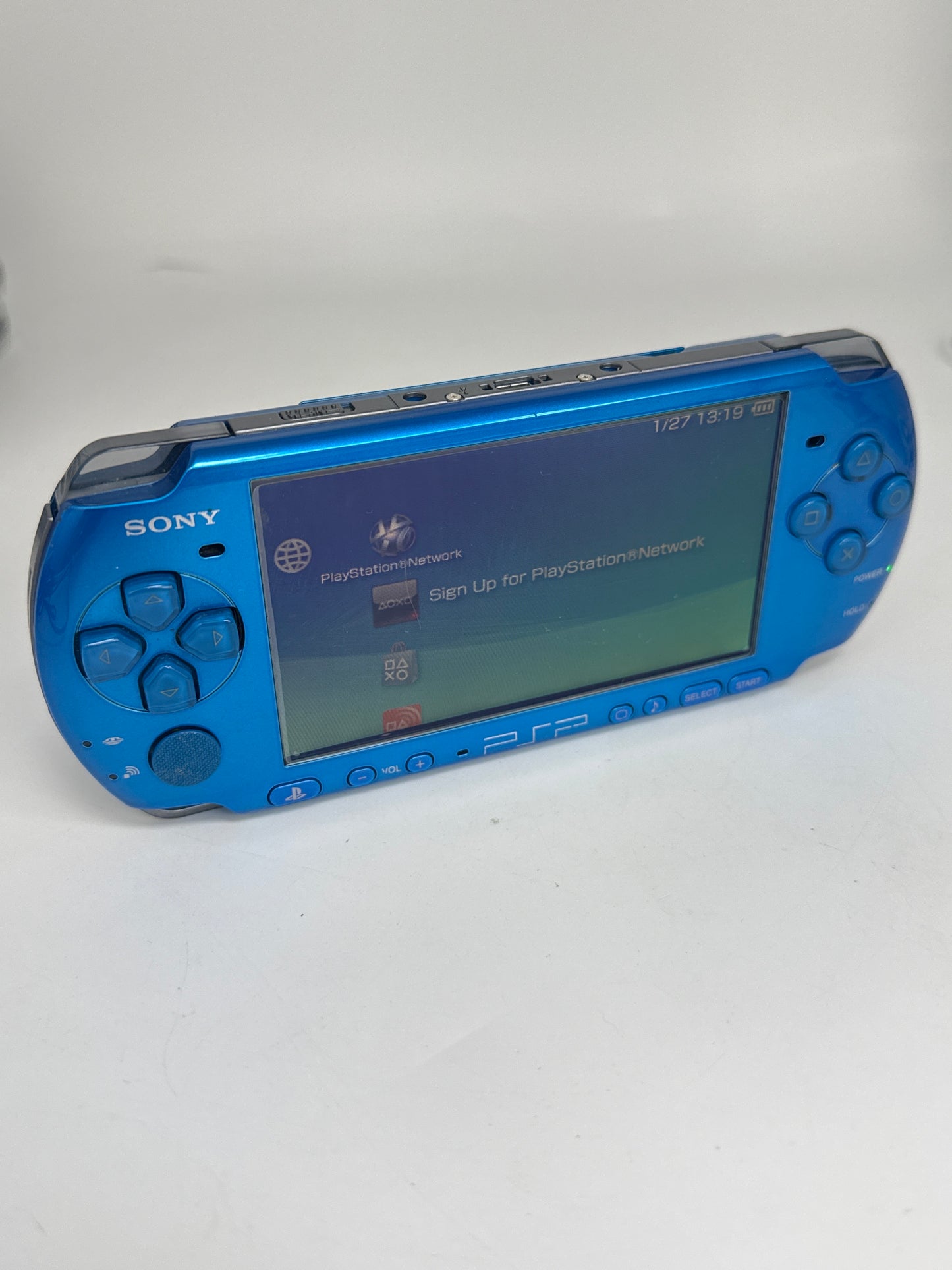 Sony PSP-3000 Blue Console #290 w/ 1200mAh Battery No Charger