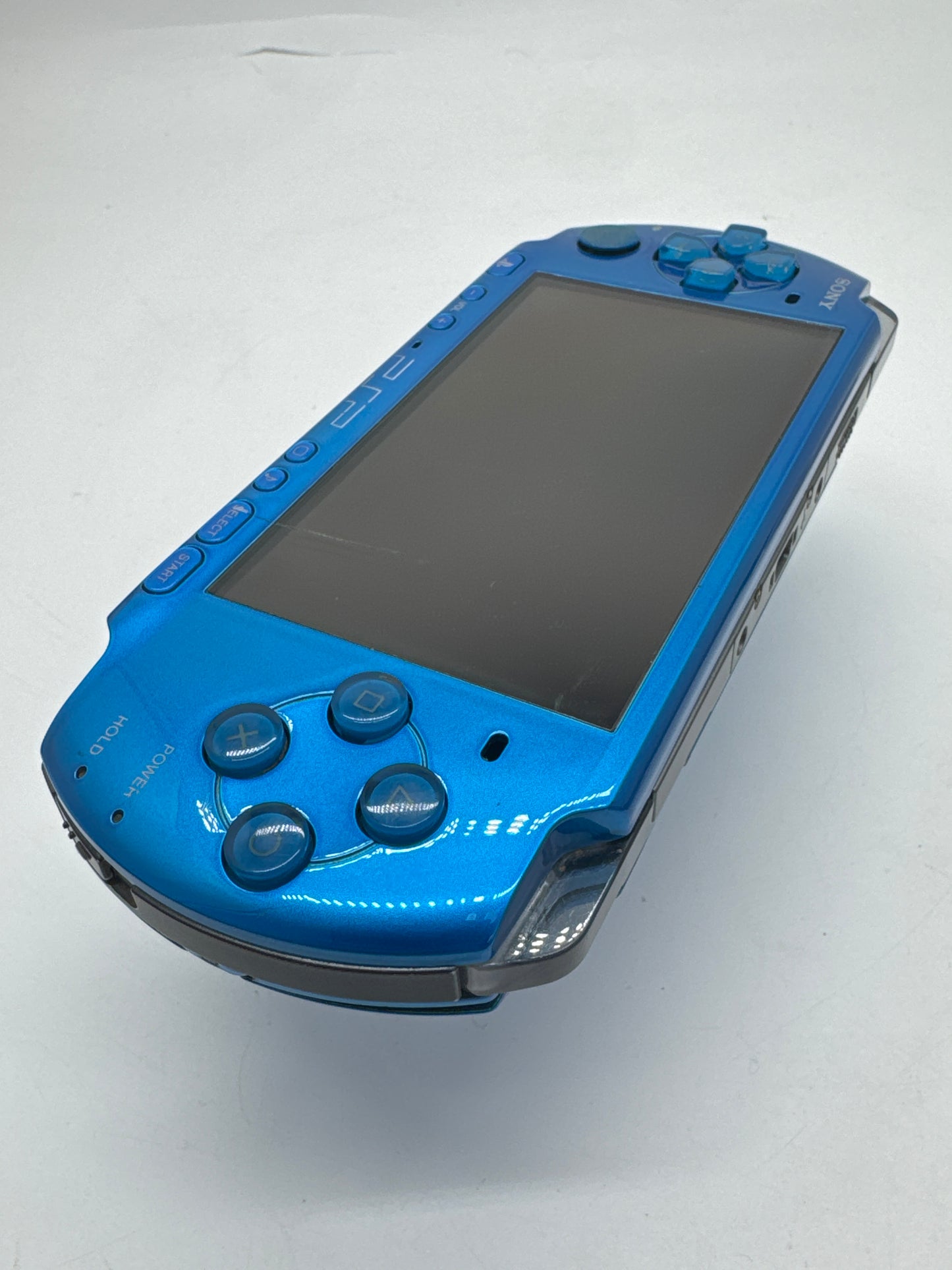 Sony PSP-3000 Blue Console #55 w/ 1200mAh Battery No Charger