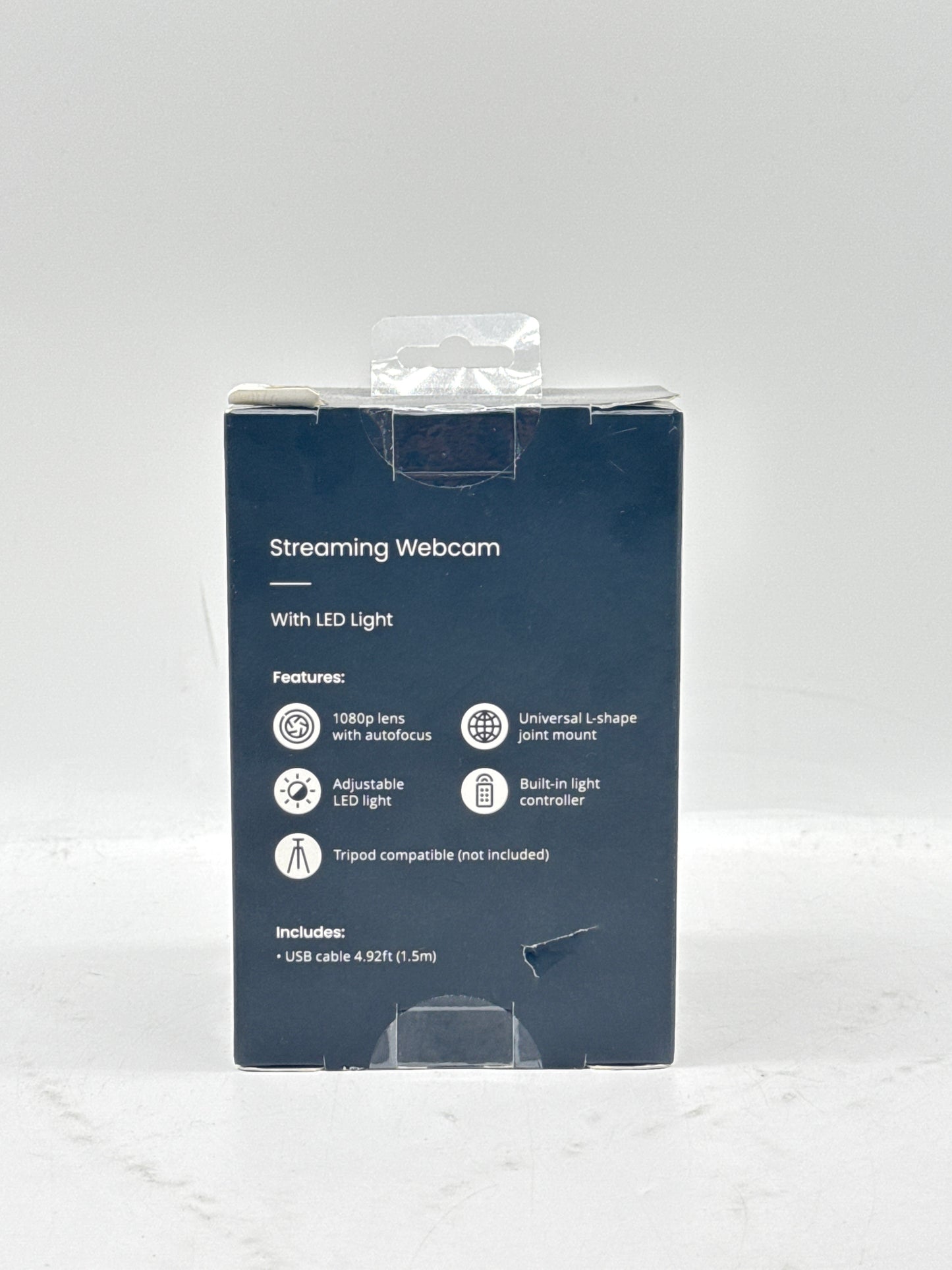 GameStop Streaming Webcam With LED Light 1080P Lens With Autofocus Sealed