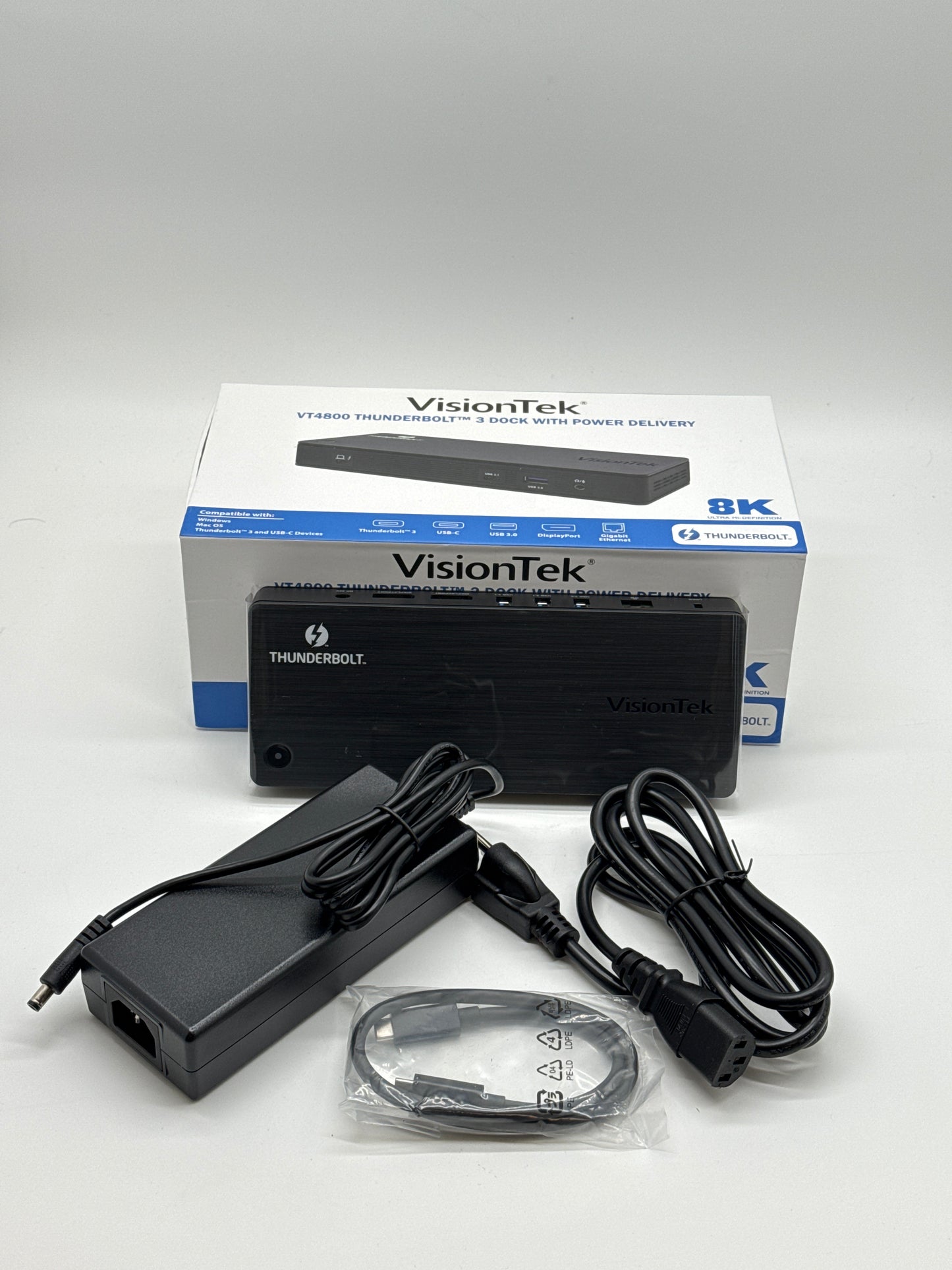 VisionTek VT4800 Thunderbolt 3 USB-C Dock Station w/ Power Delivery - New in Open Box