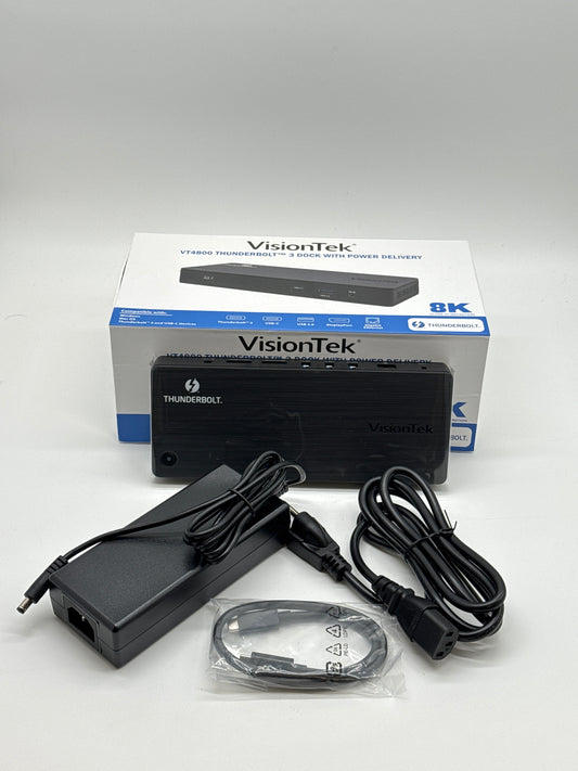VisionTek VT4800 Thunderbolt 3 USB-C Dock Station w/ Power Delivery - New in Open Box