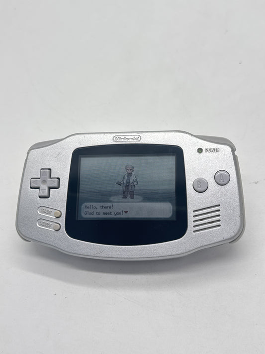 Nintendo Game Boy Advance AGB-001 Silver Console #635 Powers On When Toggle AS IS