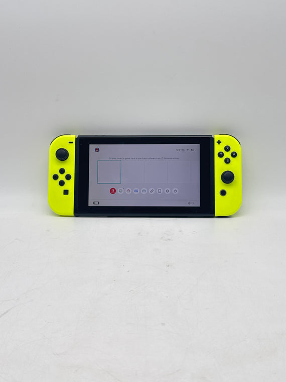 Nintendo Switch HAC-001 32GB Handheld Console Neon Yellow - Used