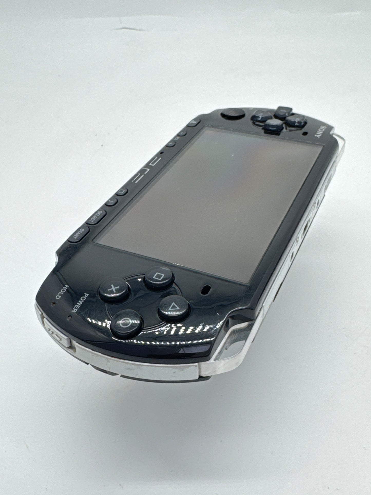 Sony PSP-3000 Black Console #247 No Battery or Lid No Charger BAD DISPLAY AS IS