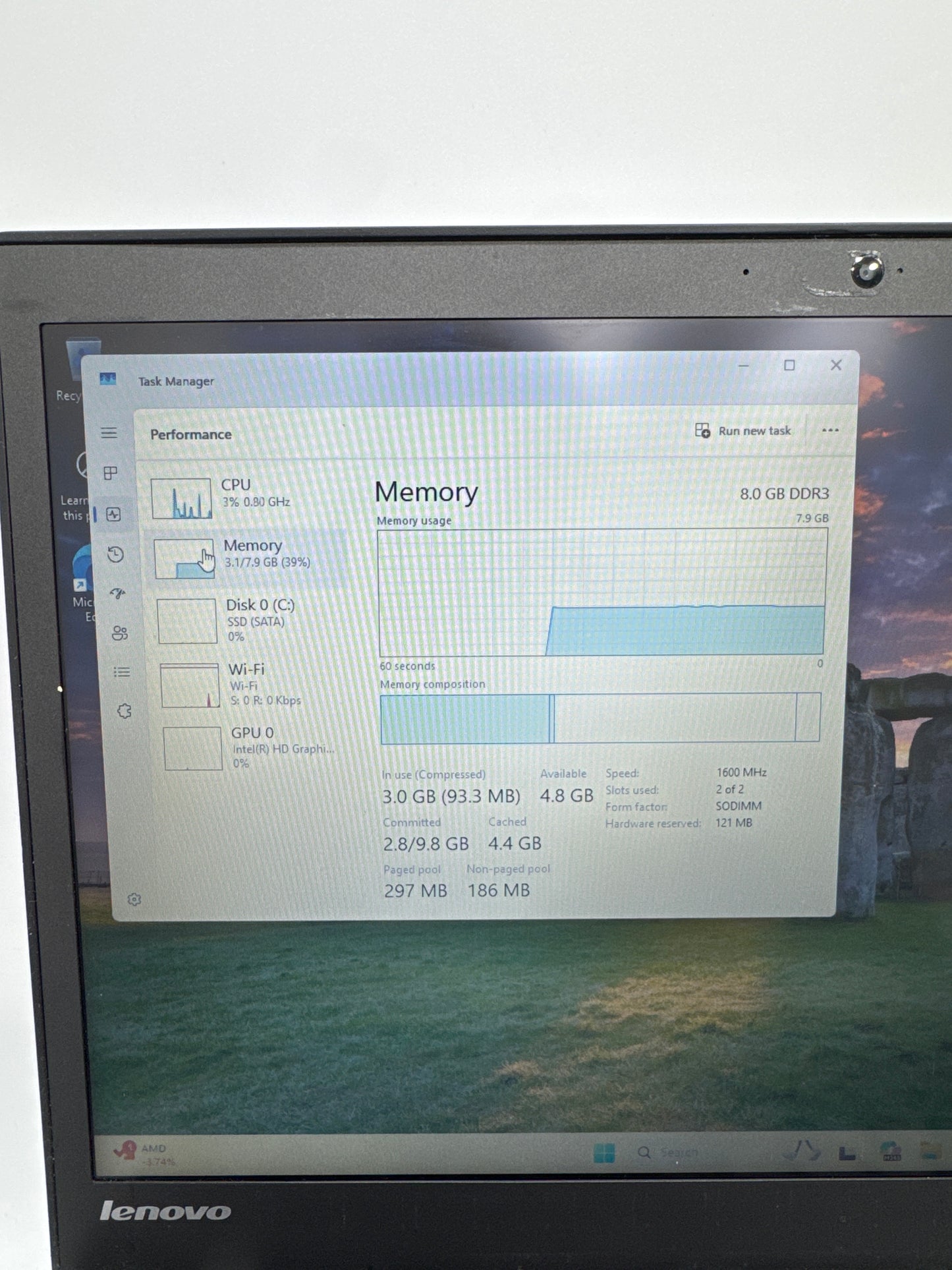 Lenovo ThinkPad T450s 8GB RAM 256GB SSD Intel i5-5300U Laptop #50 READ