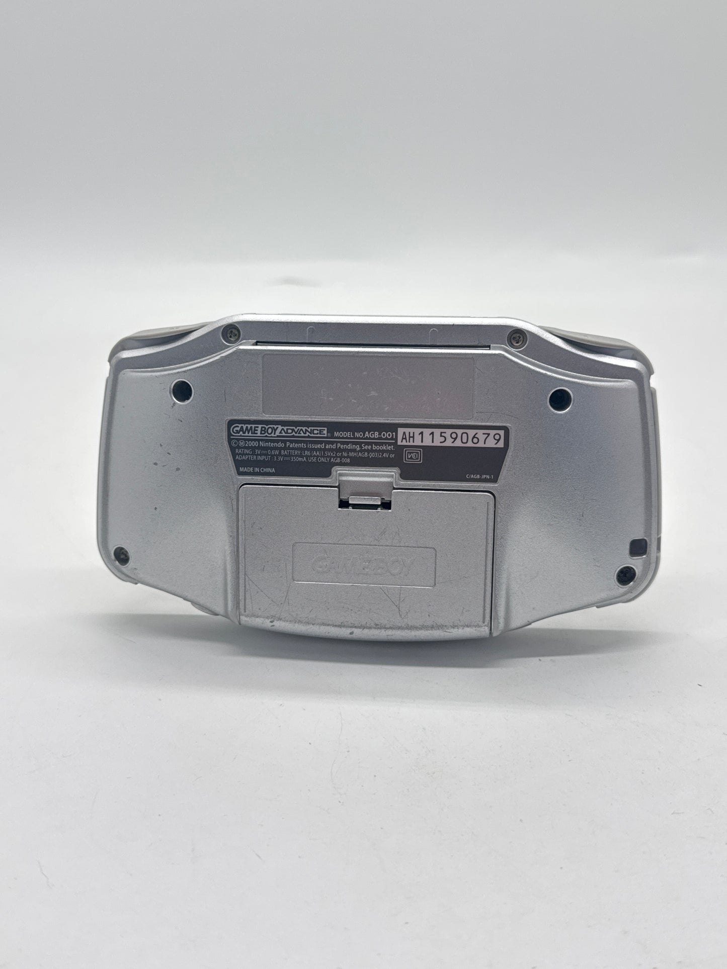 Nintendo Game Boy Advance AGB-001 Silver Console #635 Powers On When Toggle AS IS