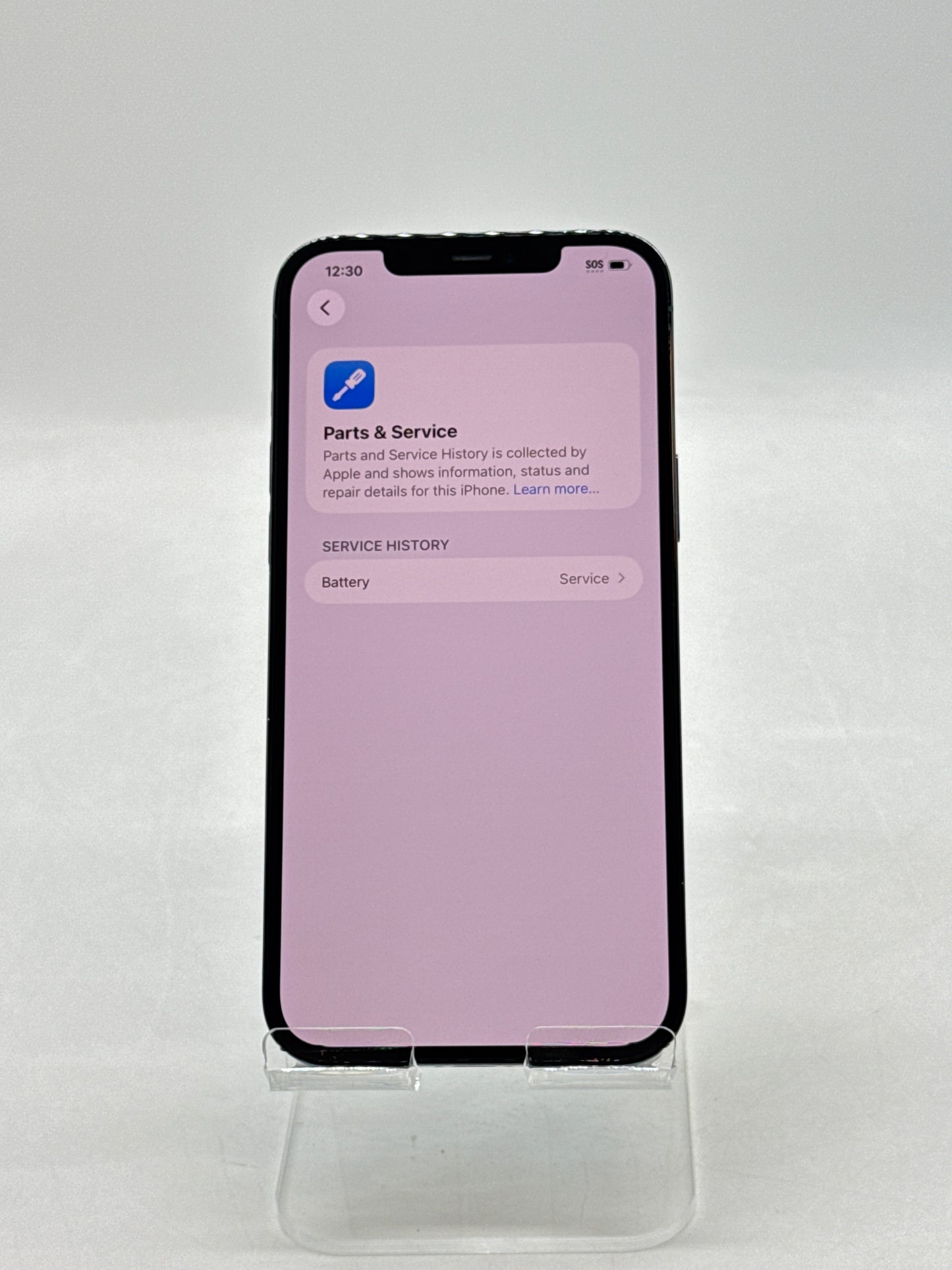 Unlocked Apple iPhone 12 Pro Max A2342 512GB Pacific Blue - Service Battery 72%