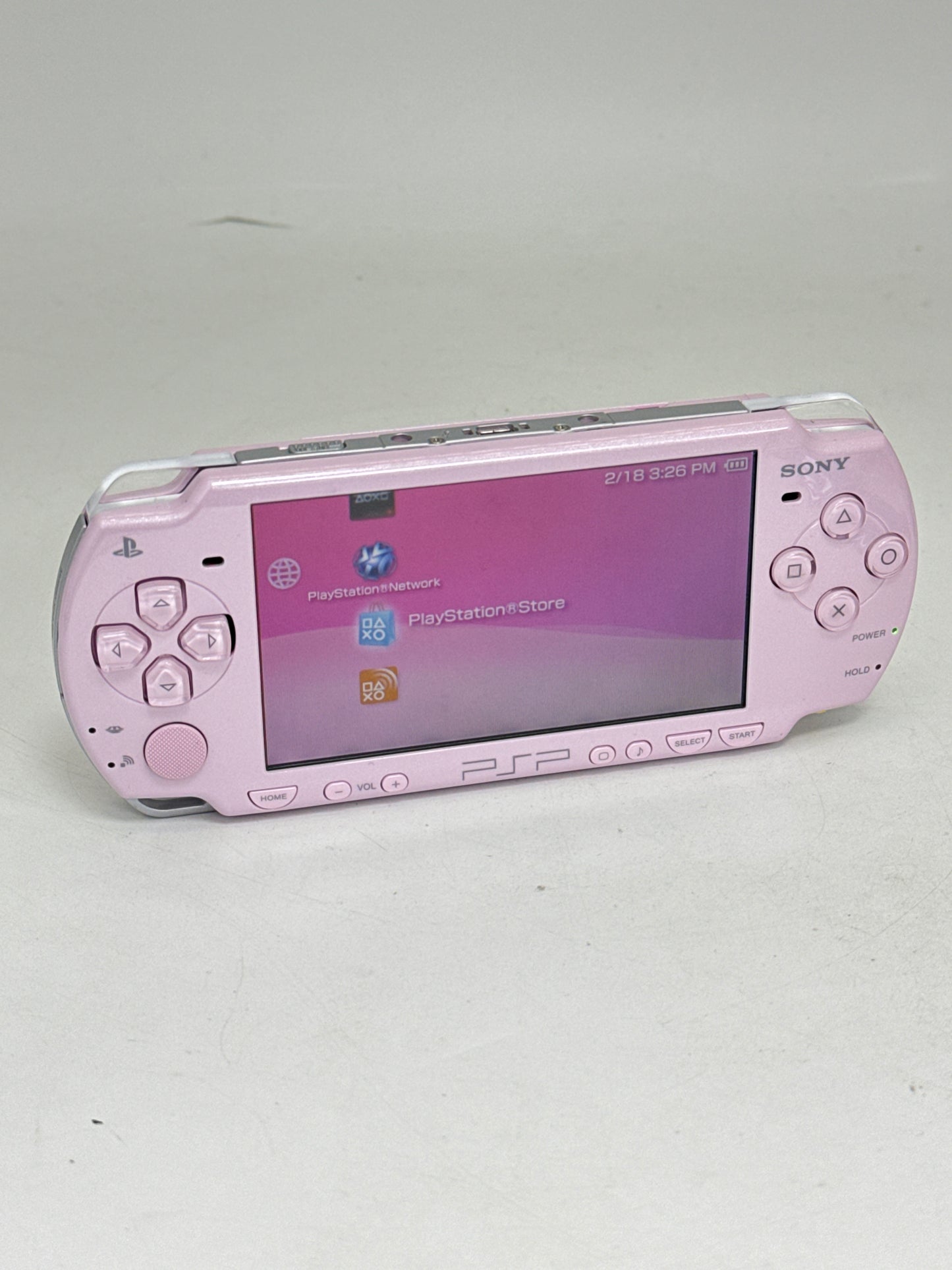 Sony PlayStation Portable PSP-2007 Pink Console #386 w/ OEM 1200mAh Battery