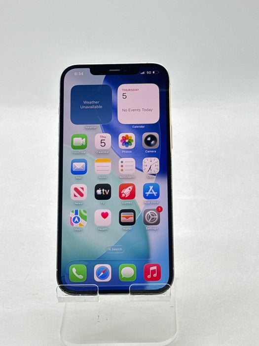 Unlocked Apple iPhone 12 Pro Max A2342 512GB Silver - Service Battery 76%