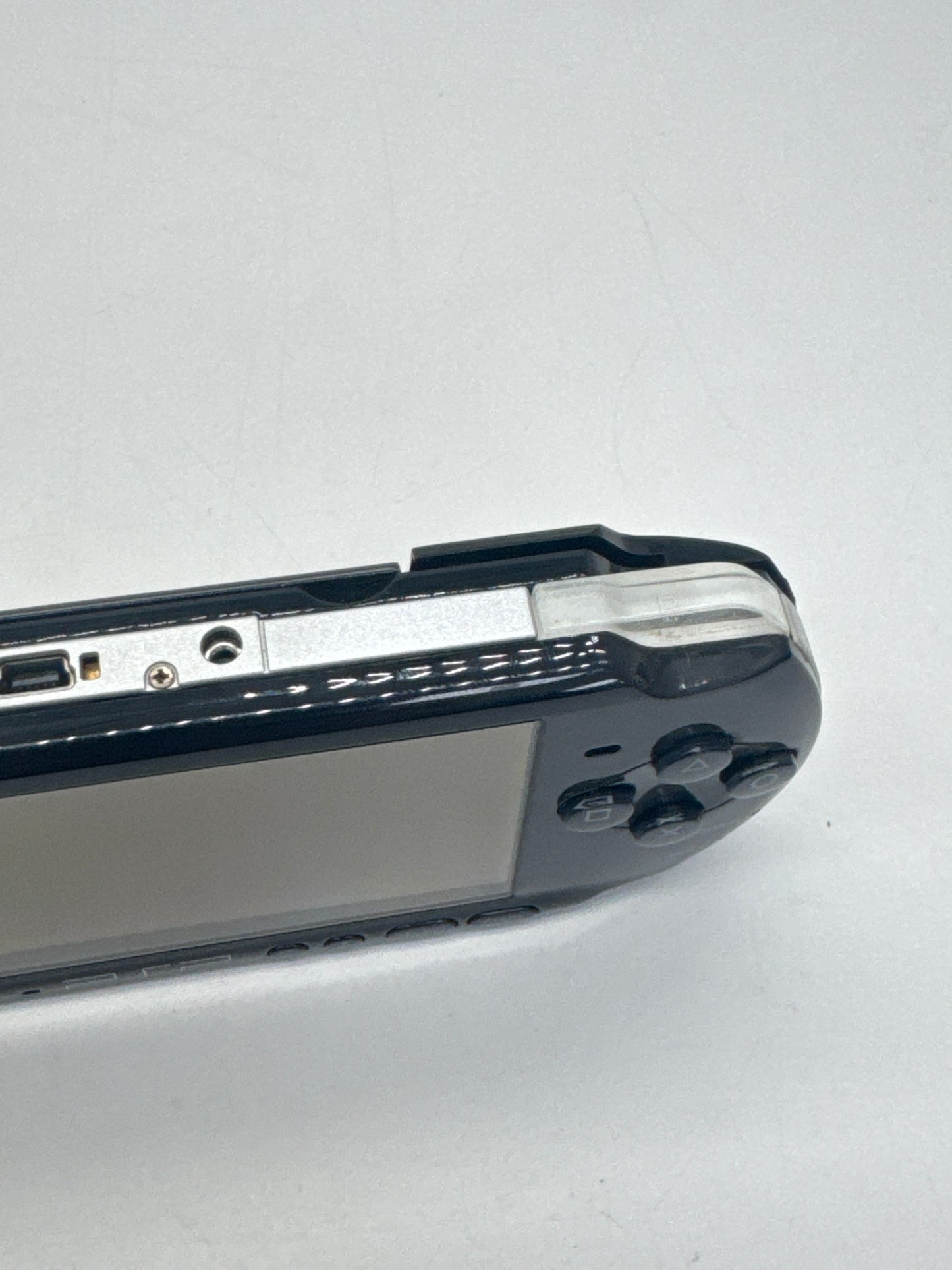 PlayStation Portable PSP-3000 Piano Black Console #667 - Loose Back Lid - Yellow Tint