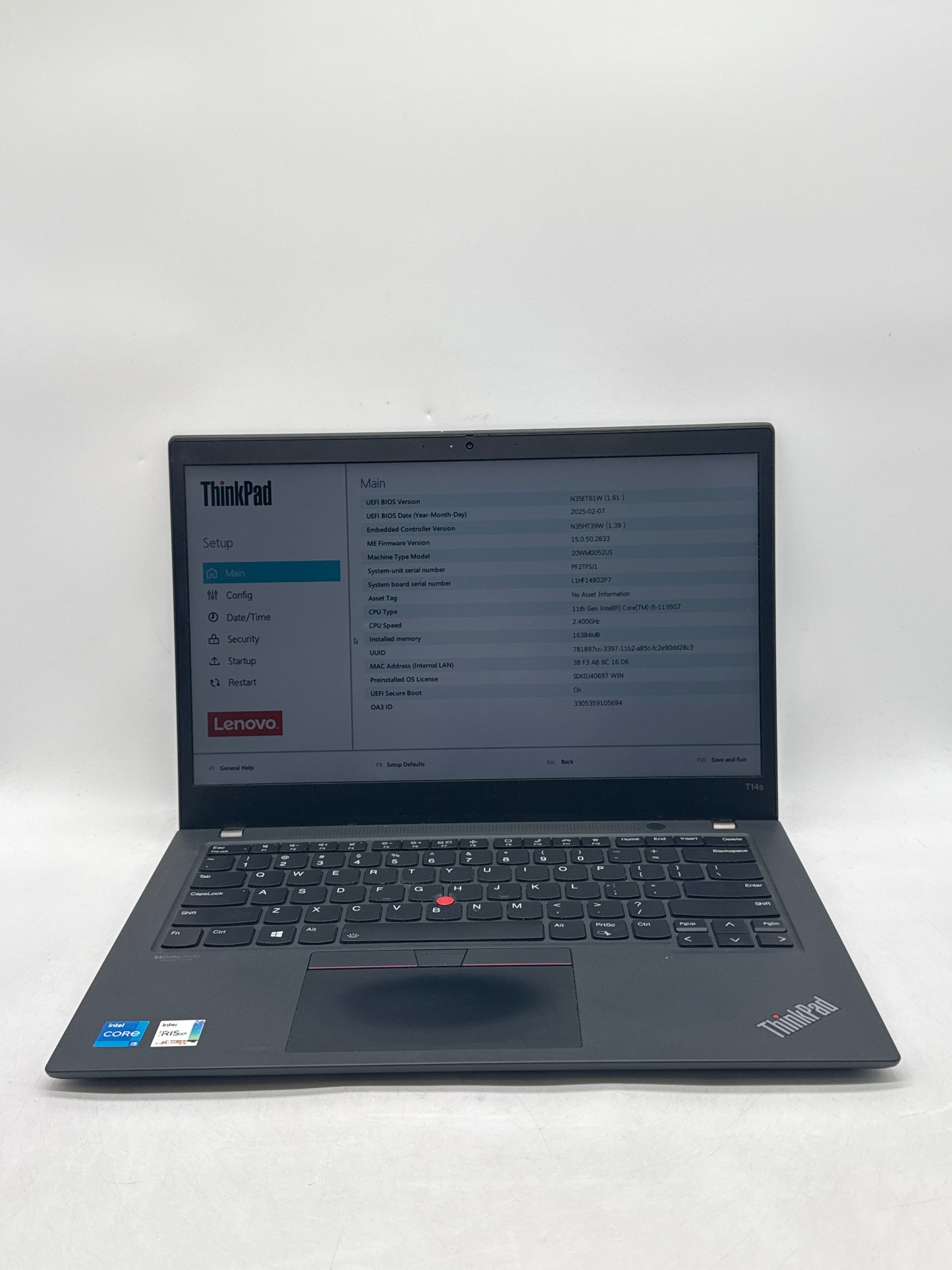 Lenovo Thinkpad T14s Gen 2 14.0 FHD Core i5-1135G7 512GB SSD 16GB RAM - Read!