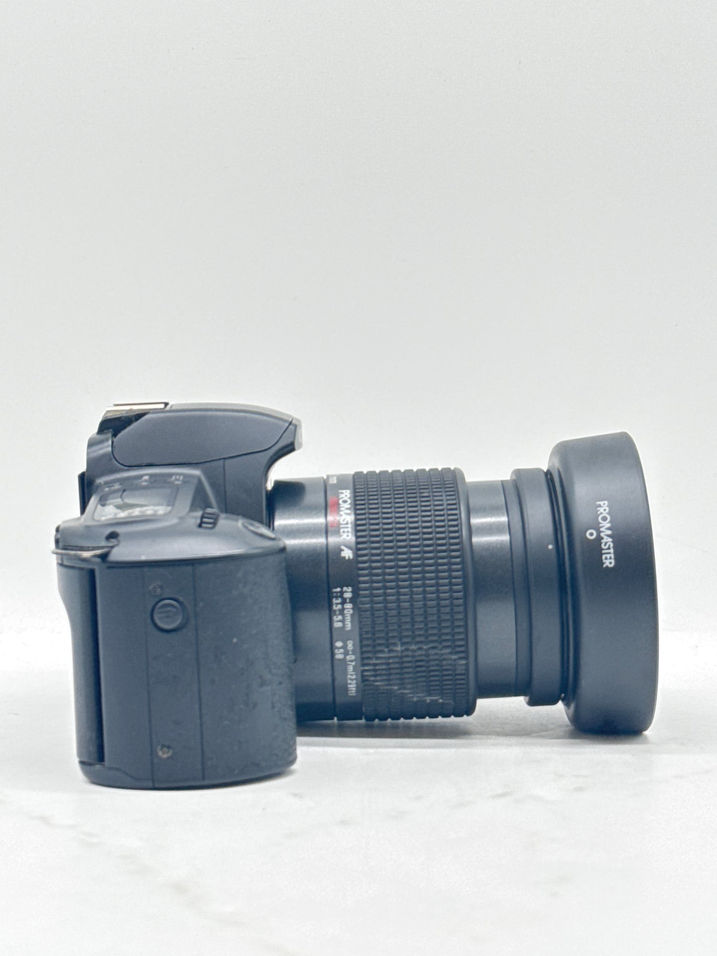 Canon EOS Rebel G W/PROMASTER AF ASPHERICAL 28-80MM 1:3.5-5.6 CAMERA LENS