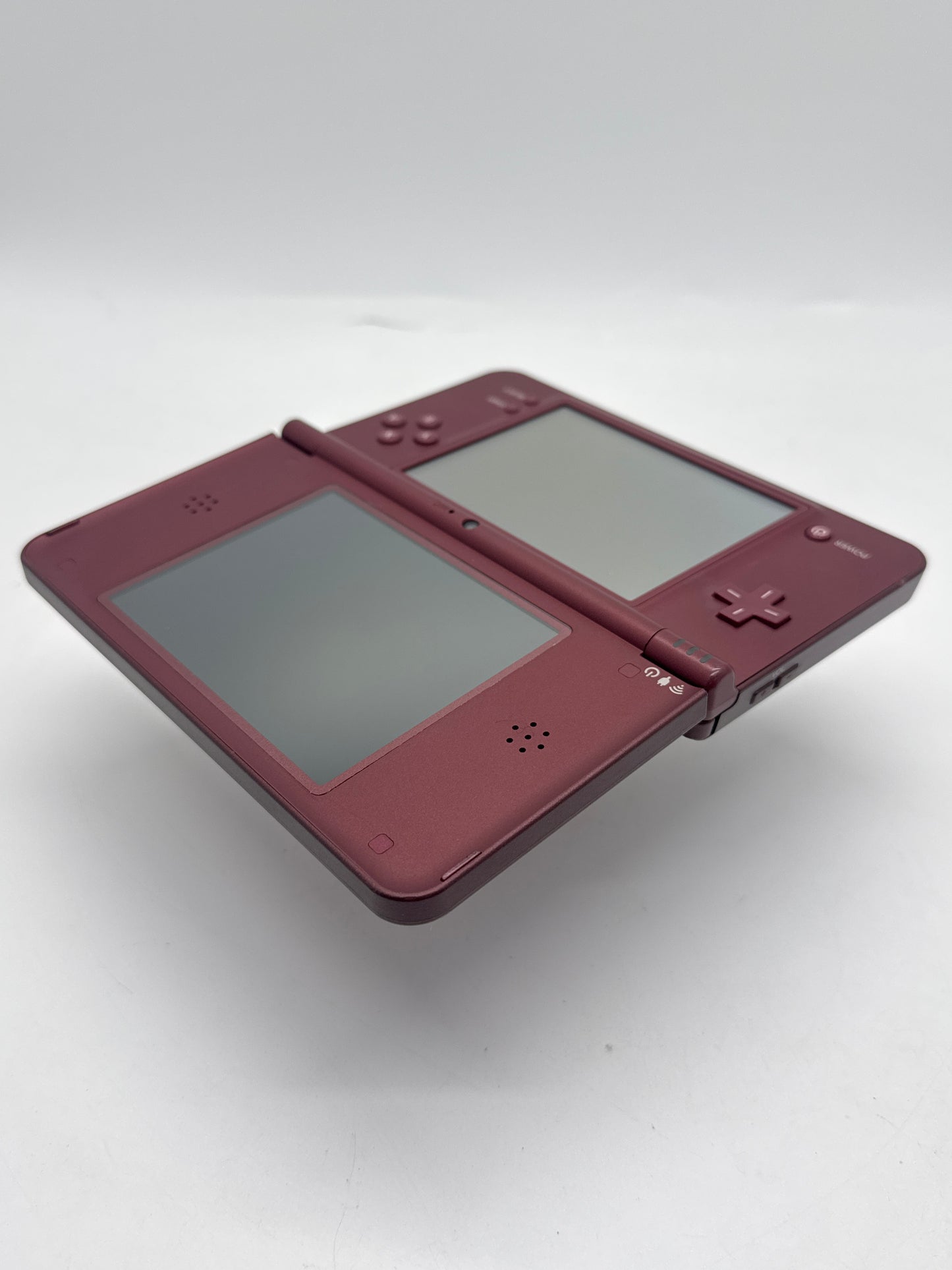Nintendo DSi LL UTL-001(JPN) Wine Red Burgundy Console #100 Lines On Display AS IS