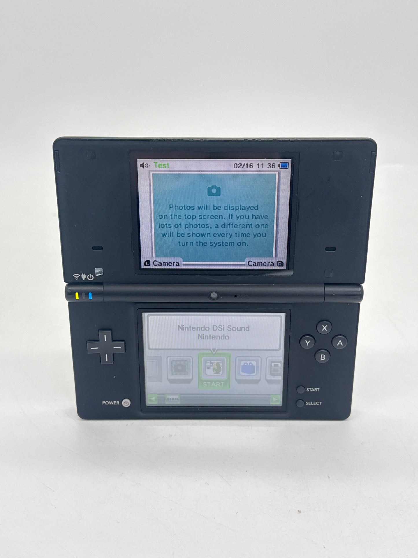 Nintendo DSi TWL-001(USA) Black Console Only #357 Spots on Top Display AS IS