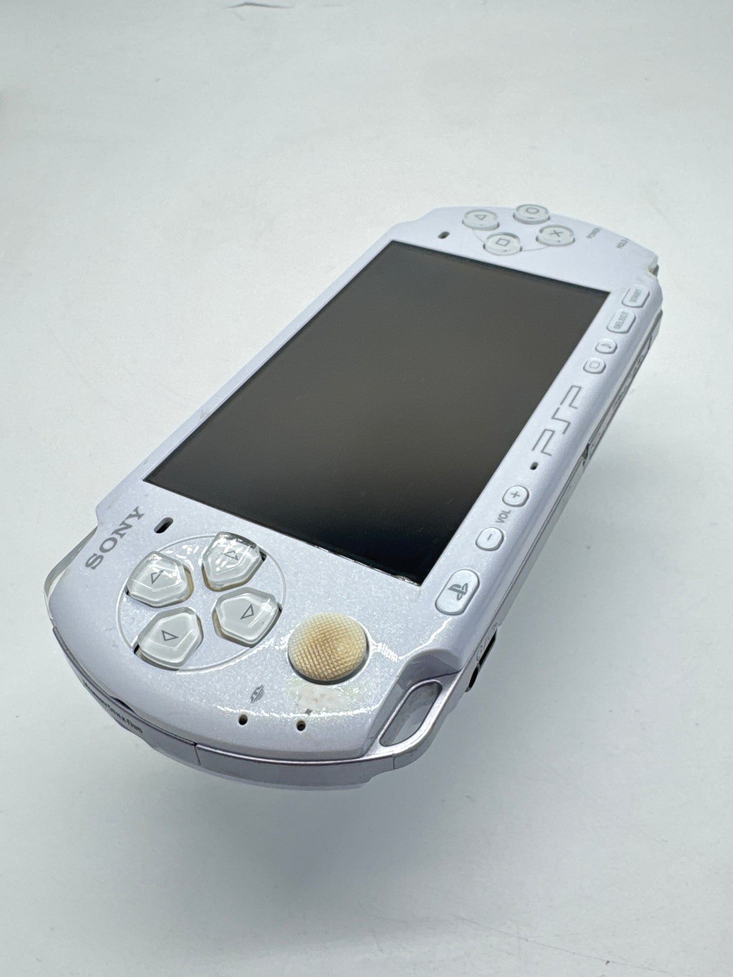 Sony PSP-3000 White Console #284 BAD DISPLAY & BAD DISC DRIVE AS IS