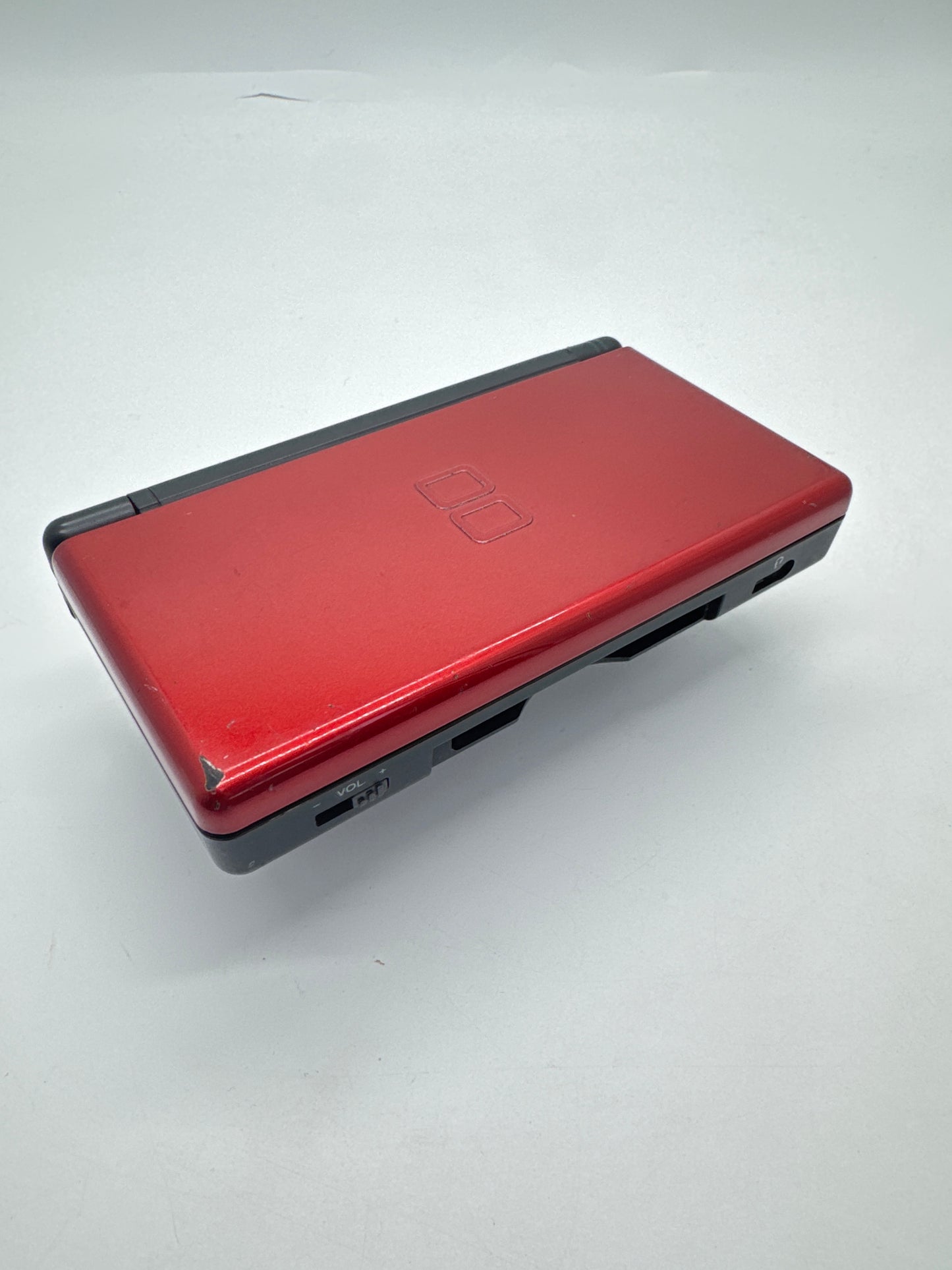 Nintendo DS Lite USG-001 Crimson Red Black Console #54 AS IS Touchscreen Not Working