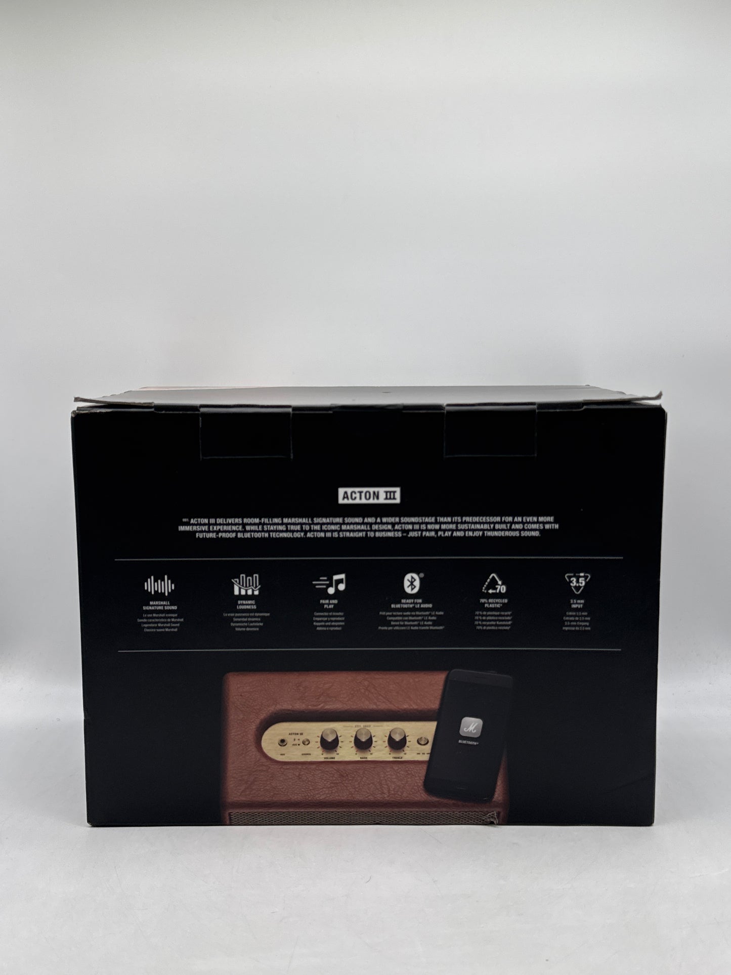 New Marshall Acton III Bluetooth Home Speaker - Brown