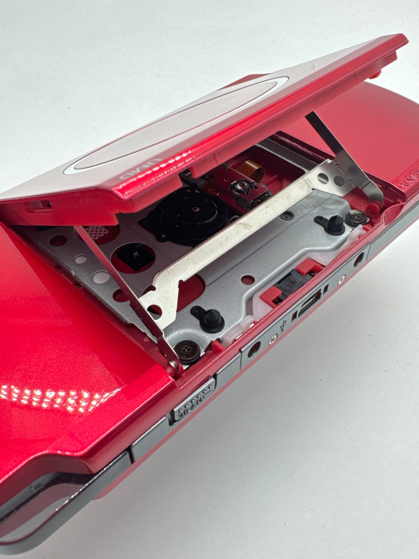 Sony PSP-3000 Red Console #64 w/ 2400mAh Battery No Charger