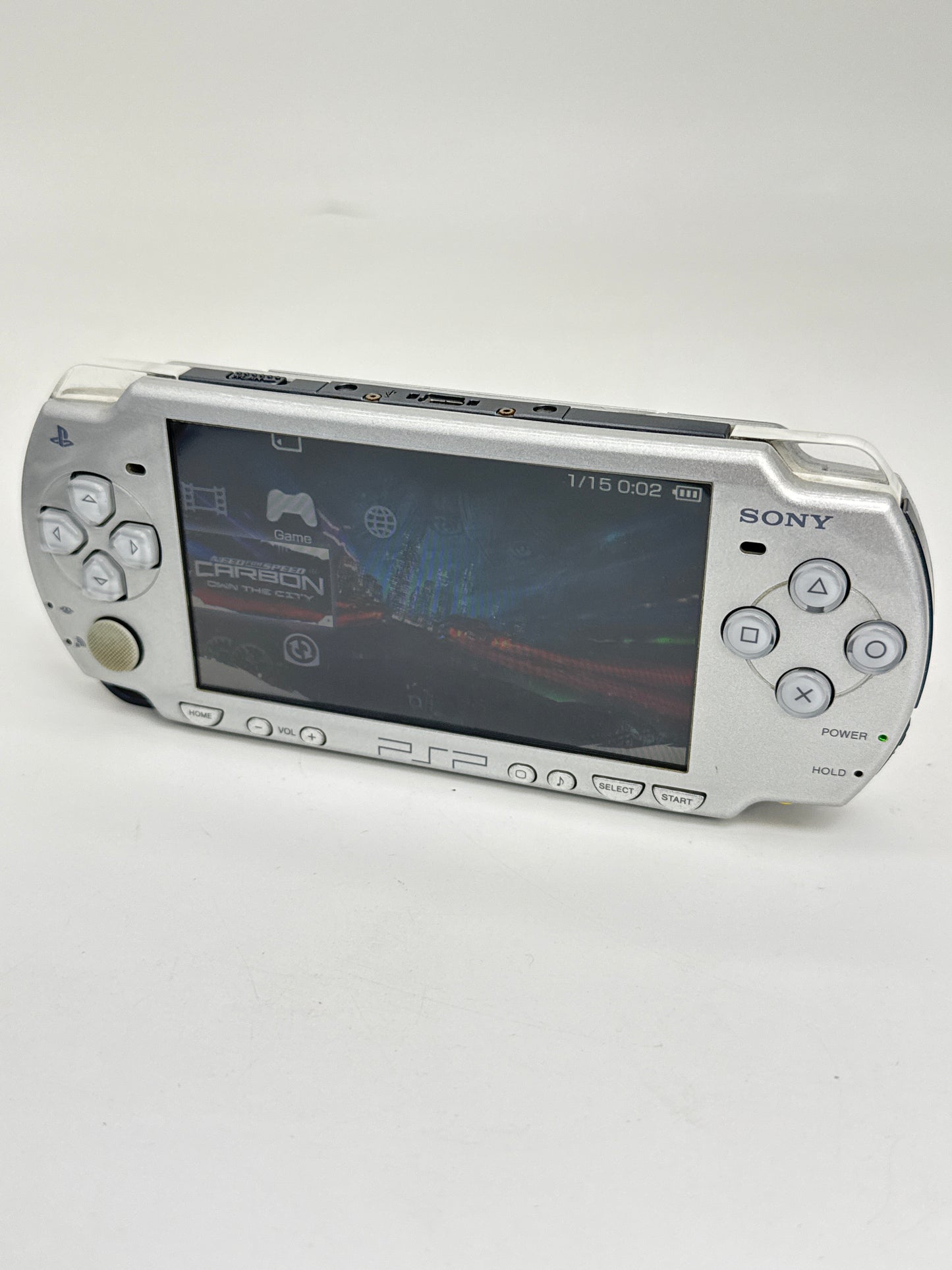 Sony PSP-2000 Silver Console #84 w/1200mAh Battery & No Charger