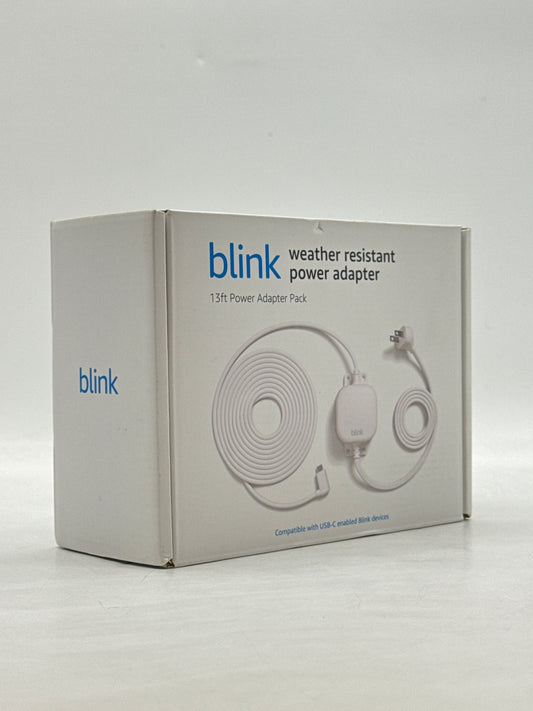 New Blink Weather Resistant 13ft Power Adapter for Blink Mini 2 and Blink Outdoor 4