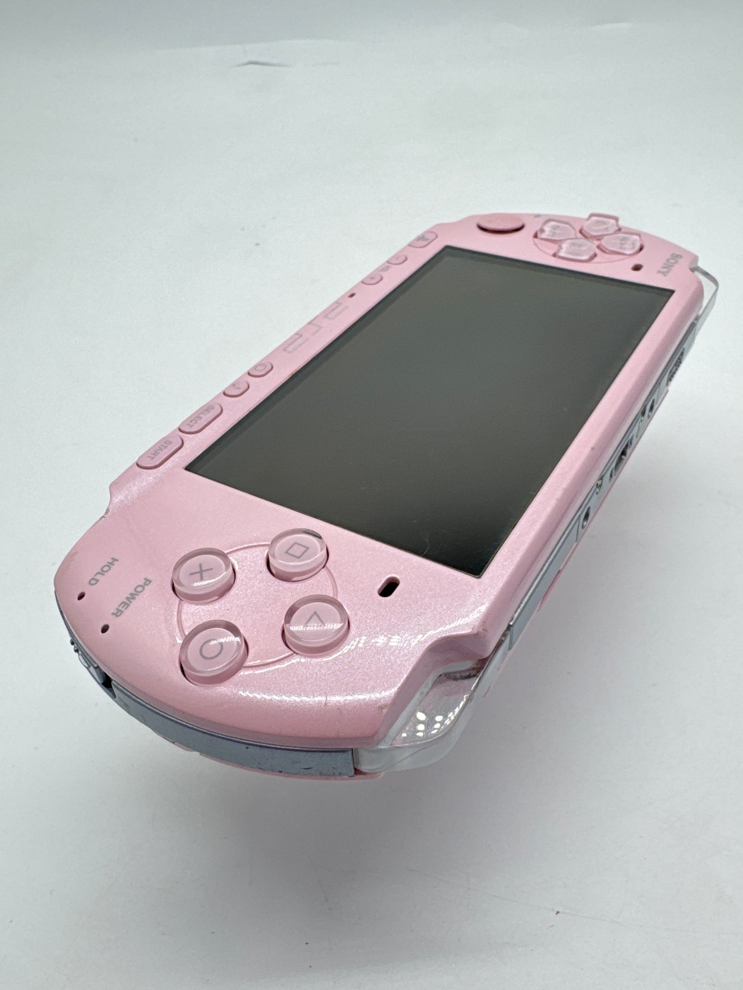 Sony PSP-3000 Pink Console #238 No Battery or Back Lid No Charger BAD DISPLAY AS IS