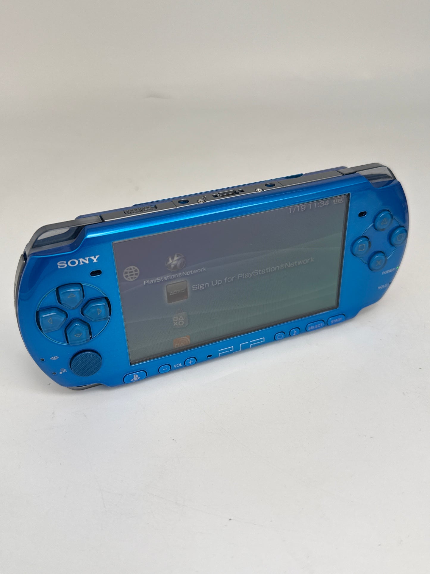 Sony PSP-3000 Blue Console #230 No Battery No Charger READ AS IS