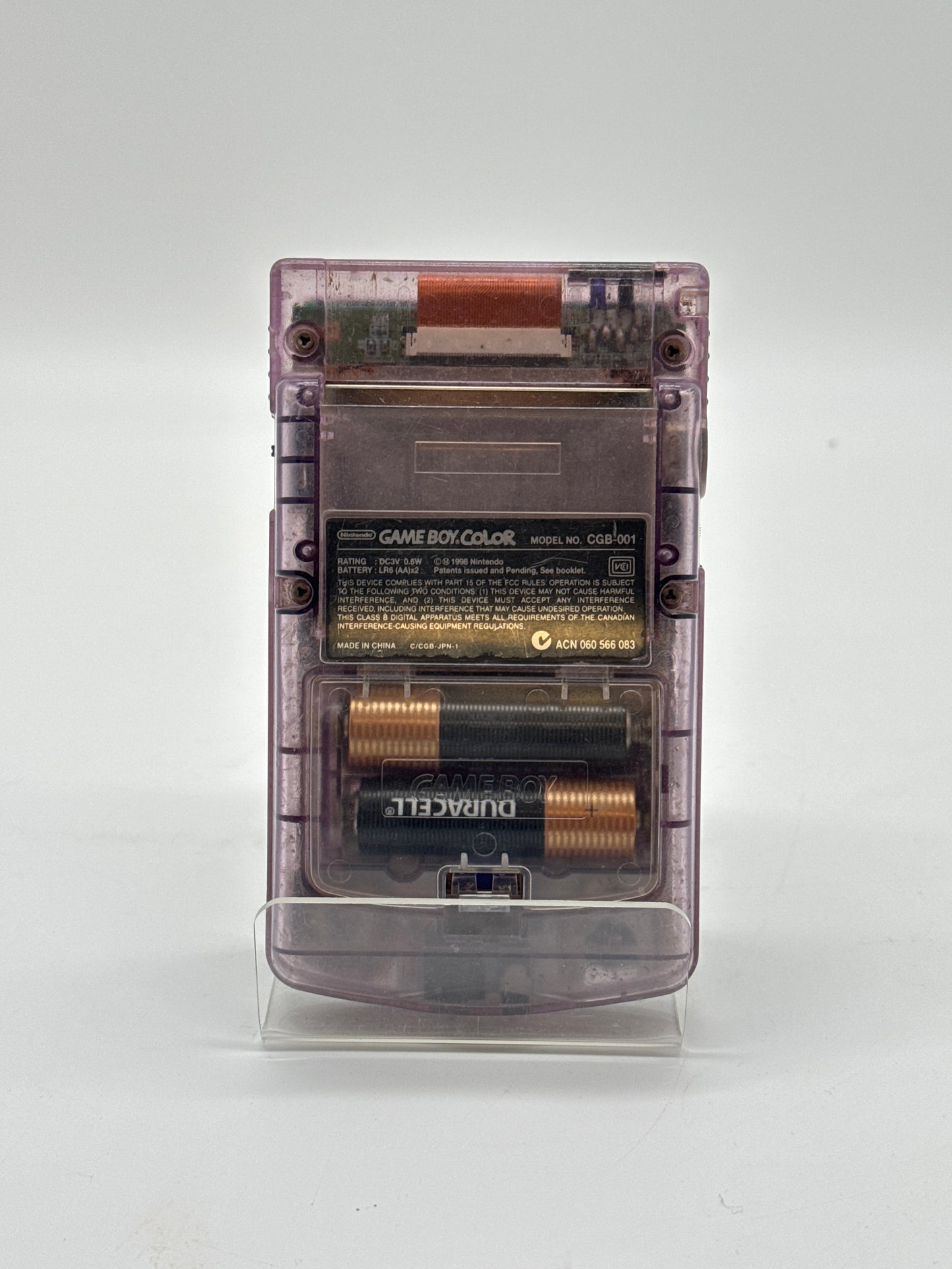 Used Nintendo Game Boy Color (CGB-001) 1998 - Clear Purple