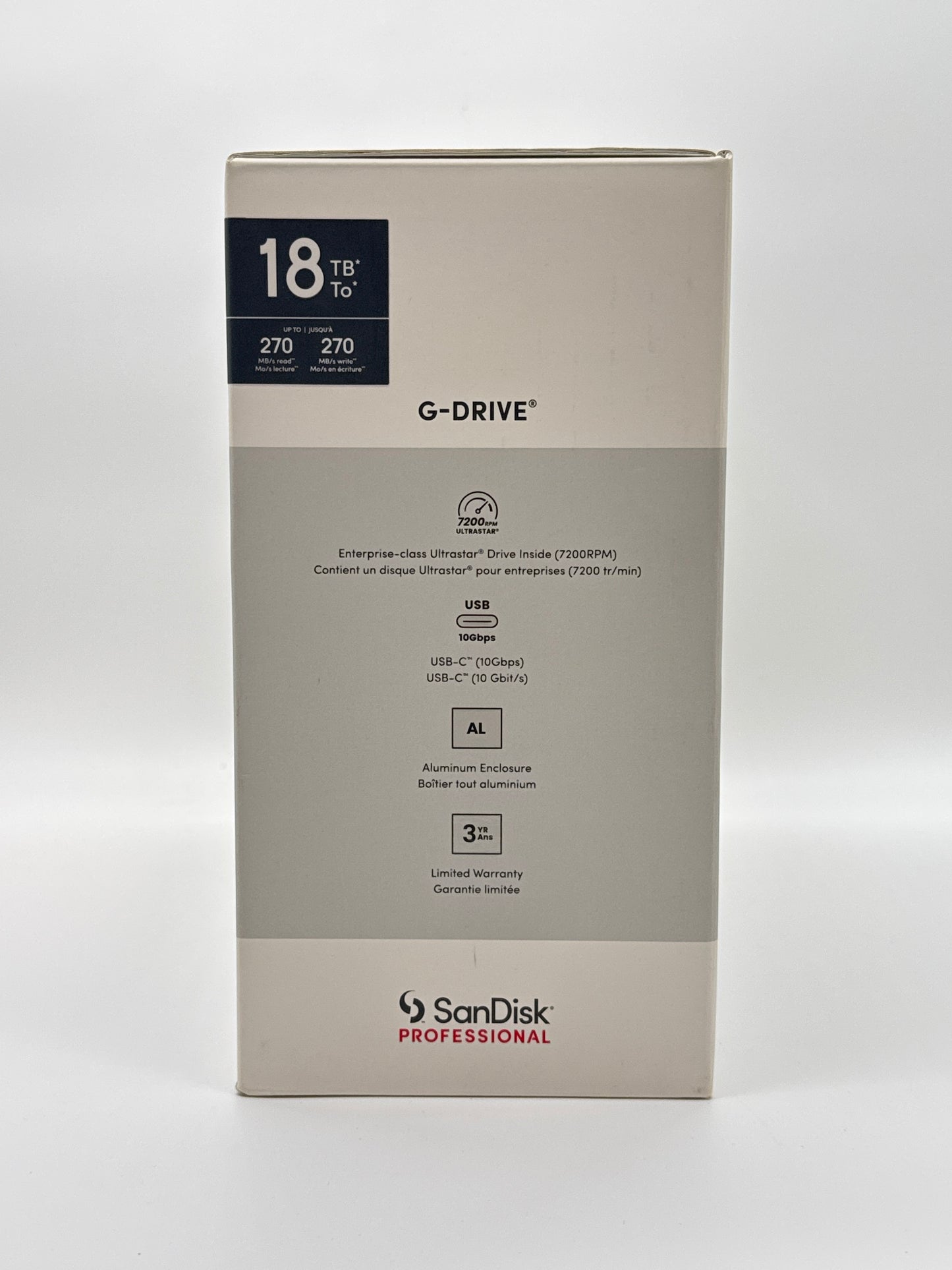 SanDisk Professional G-DRIVE USB-C Desktop Hard Drive, 18TB Factory Sealed