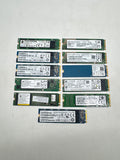 Lot of 11 M.2 2280 SSD 256GB 512GB SATA NVMe SanDisk Micron Samsung - Untested image 1