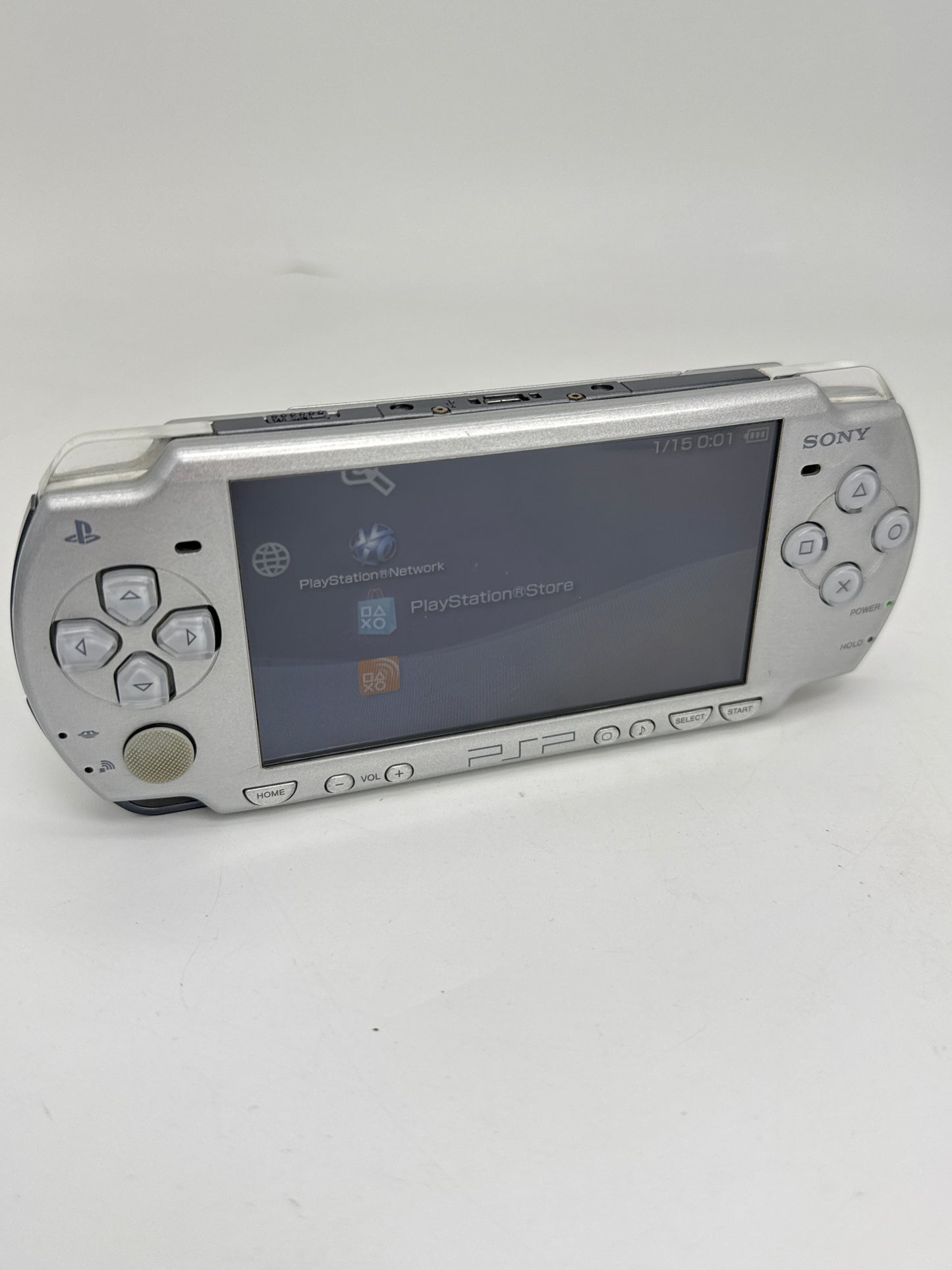 Sony PSP-2000 Silver Console #84 w/1200mAh Battery & No Charger